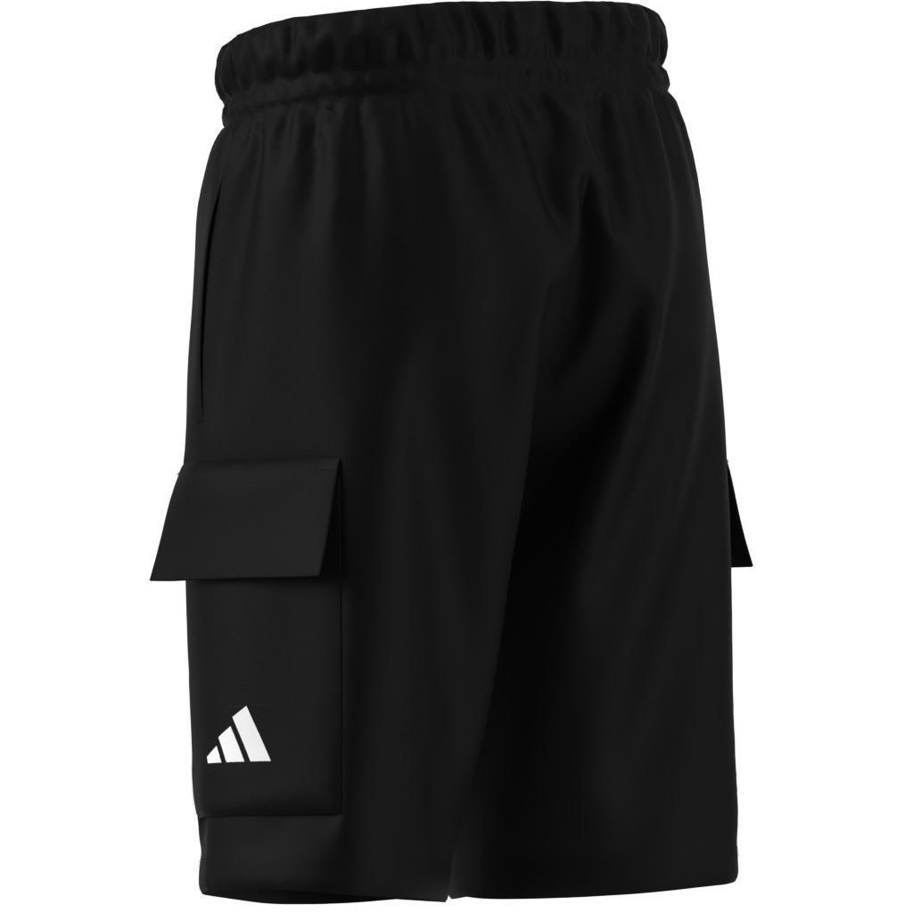 Unisex Kids Essentials Cargo Shorts, Black, , large image number 10