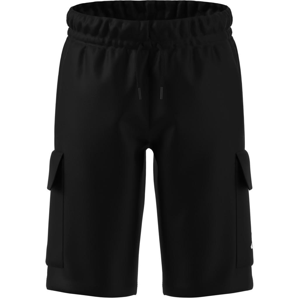 Unisex Essentials Cargo Shorts Kids, Black, A701_ONE, large image number 12