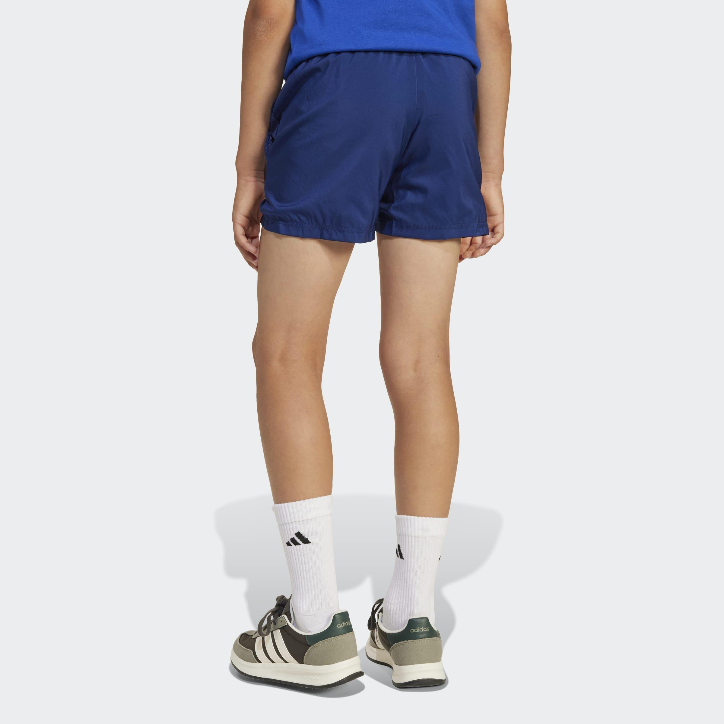 Kids Unisex Essentials Climacool Shorts, Blue, A701_ONE, medium