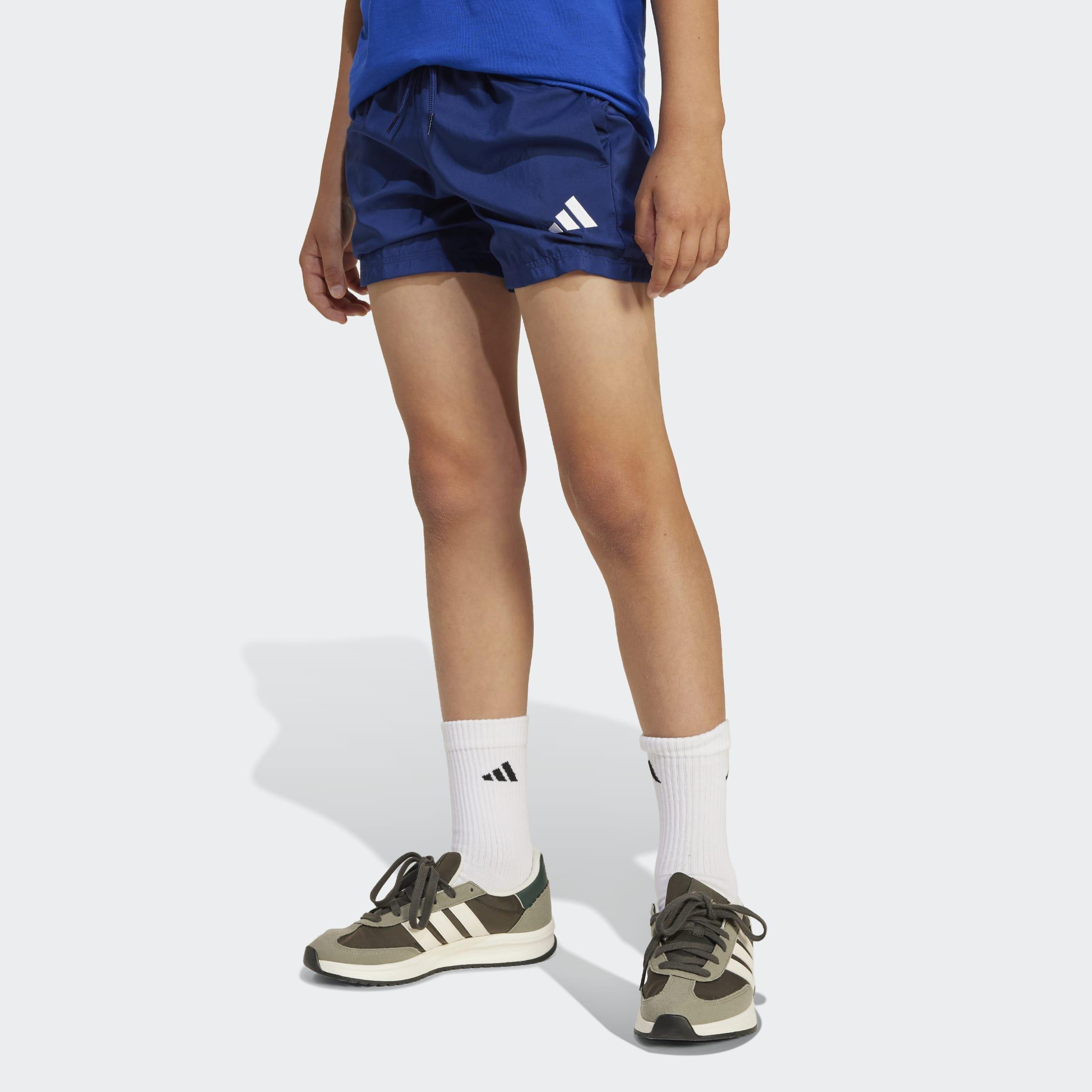 Kids Unisex Essentials Climacool Shorts, Blue, A701_ONE, large image number 6