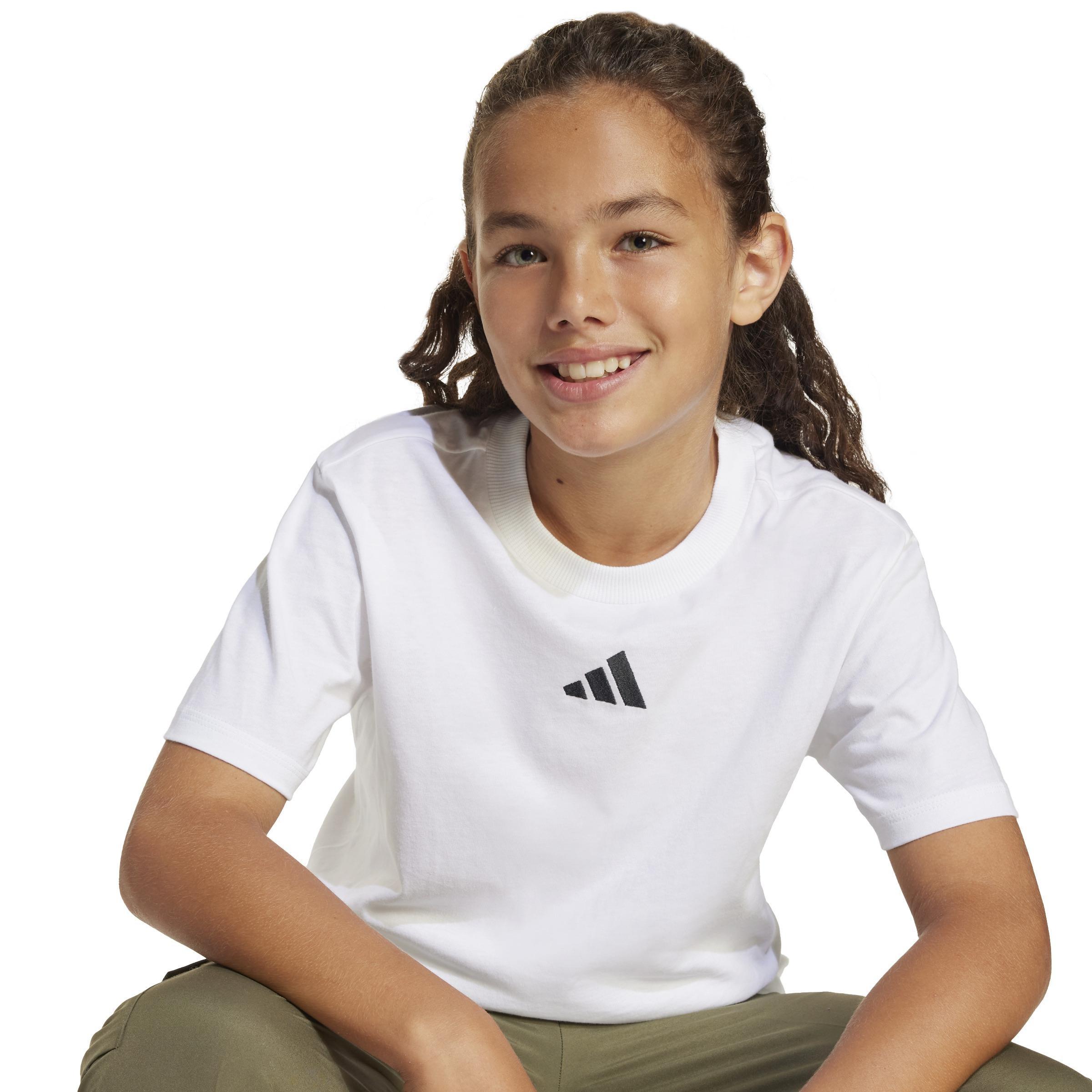 Unisex Kids Essentials T-Shirt, White, , large image number 3