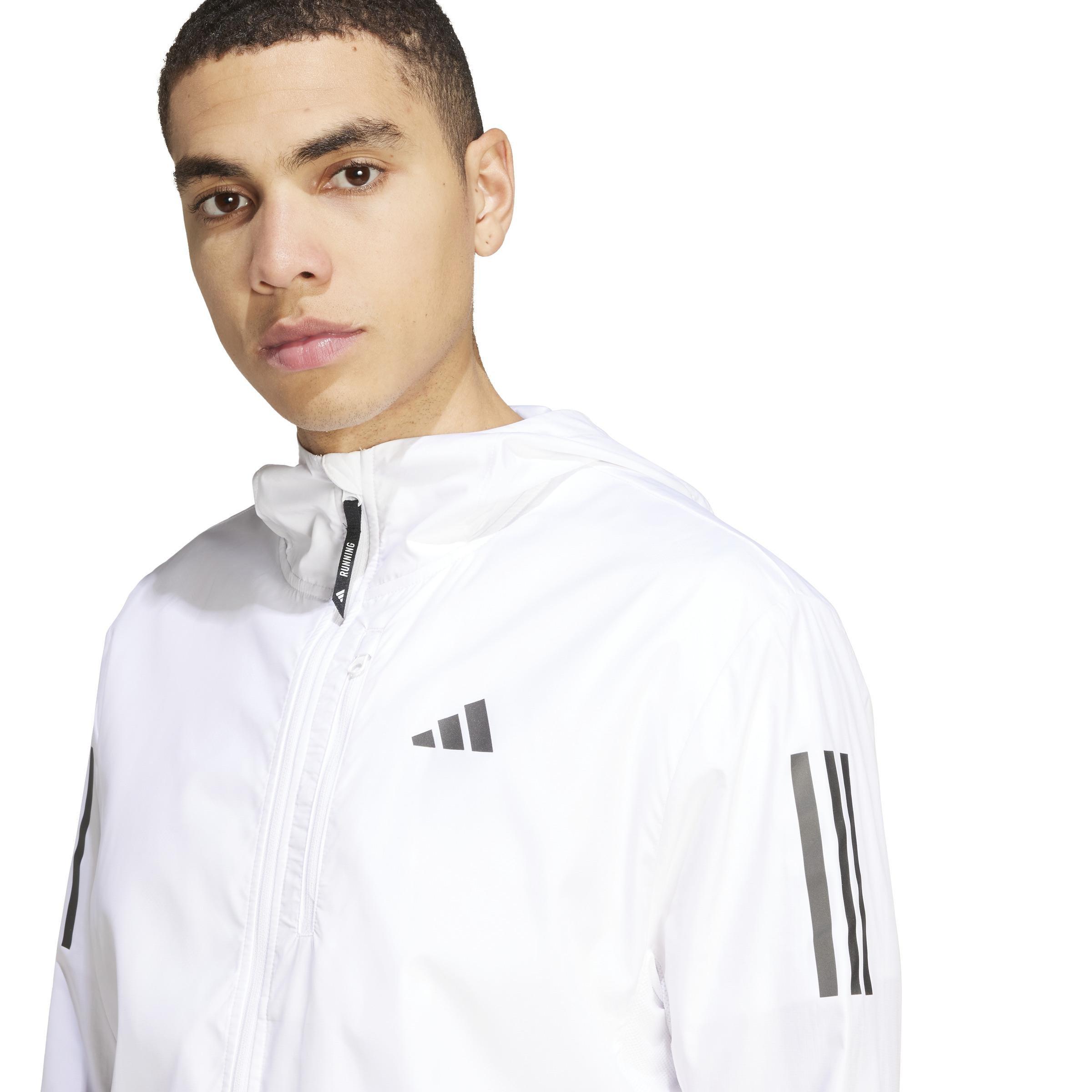 Own the Run Colorblock Jacket, White, A701_ONE, large image number 4