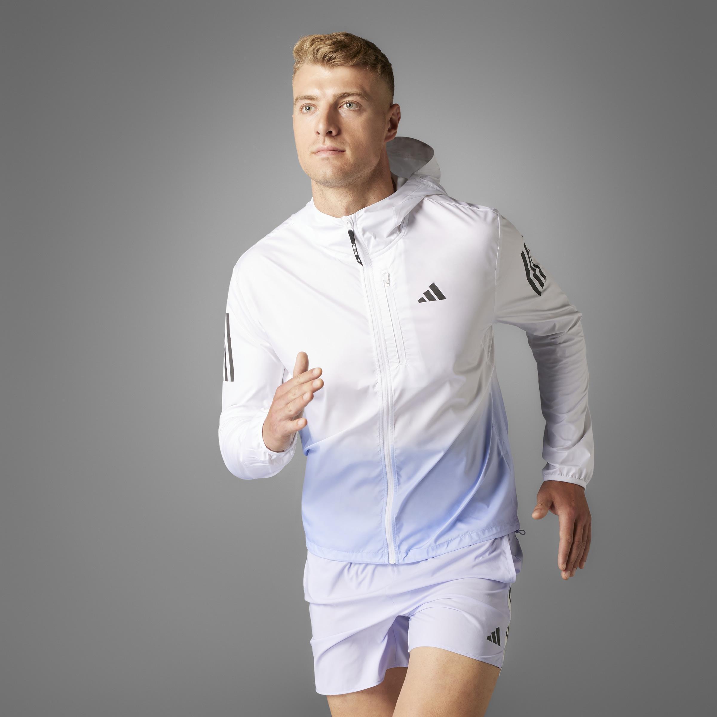 Own the Run Colorblock Jacket, White, A701_ONE, large image number 5