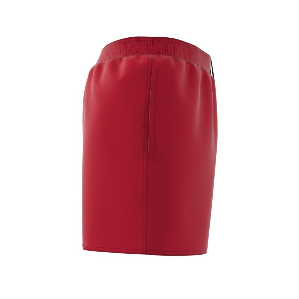 Solid CLX Short-Length Swim Shorts, Red, , large image number 4