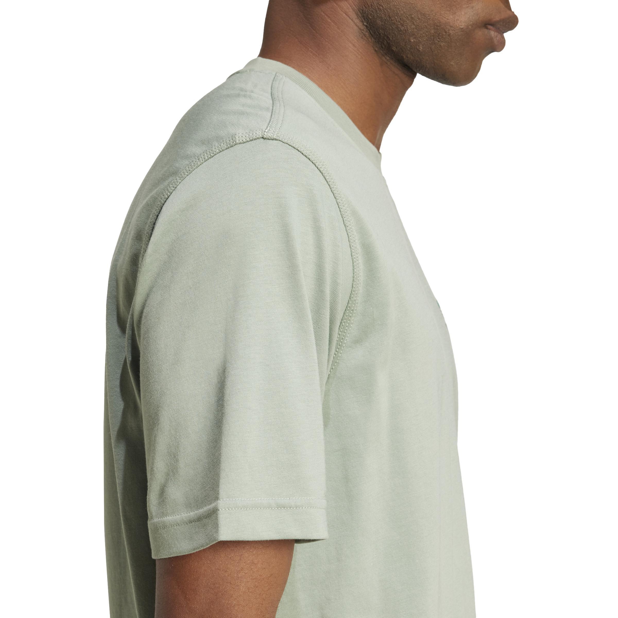 Trefoil Essentials T-shirt, Green, A701_ONE, large image number 3