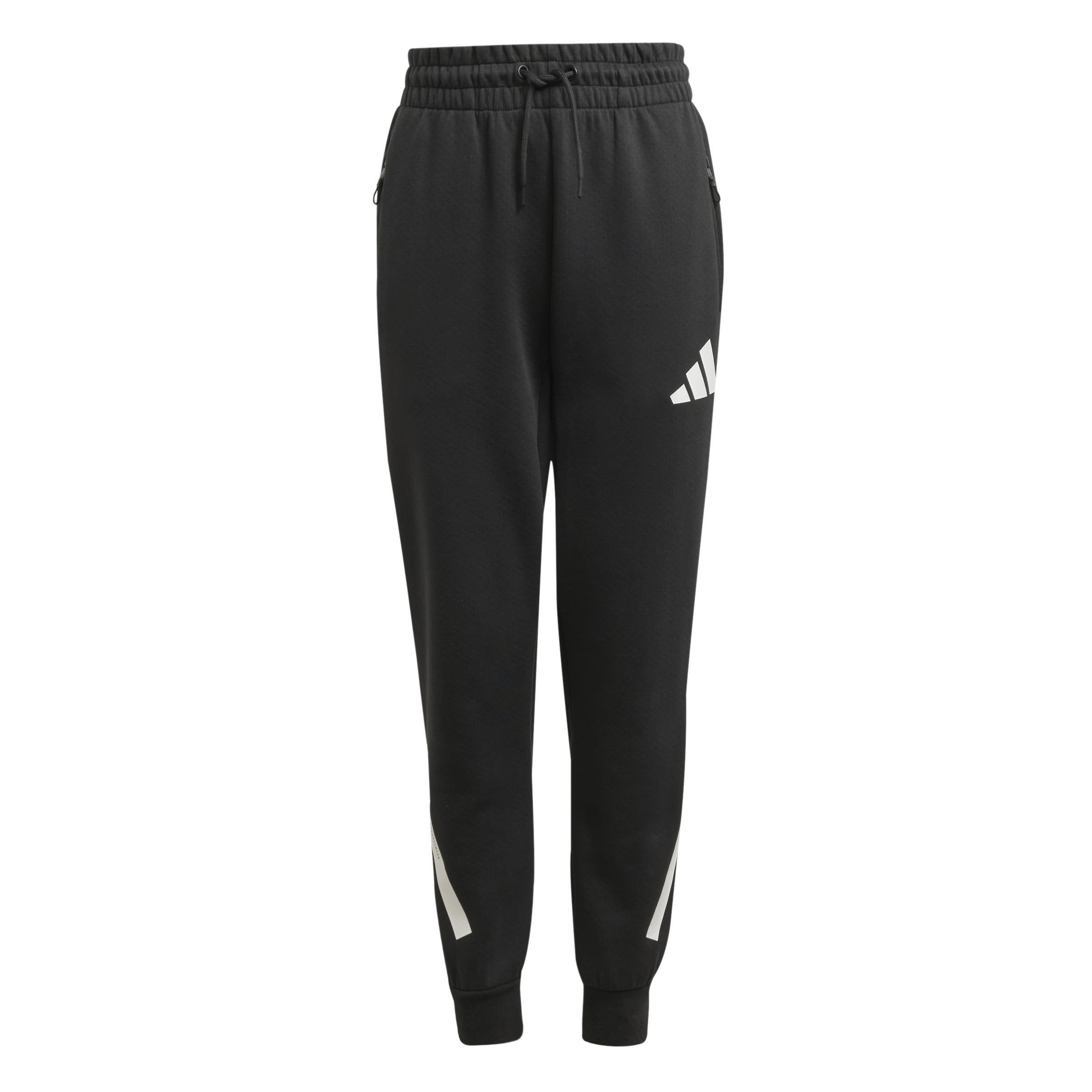 Unisex Kids adidas Z.N.E. Tapered-Leg Tracksuit Bottoms, Black, , large image number 0