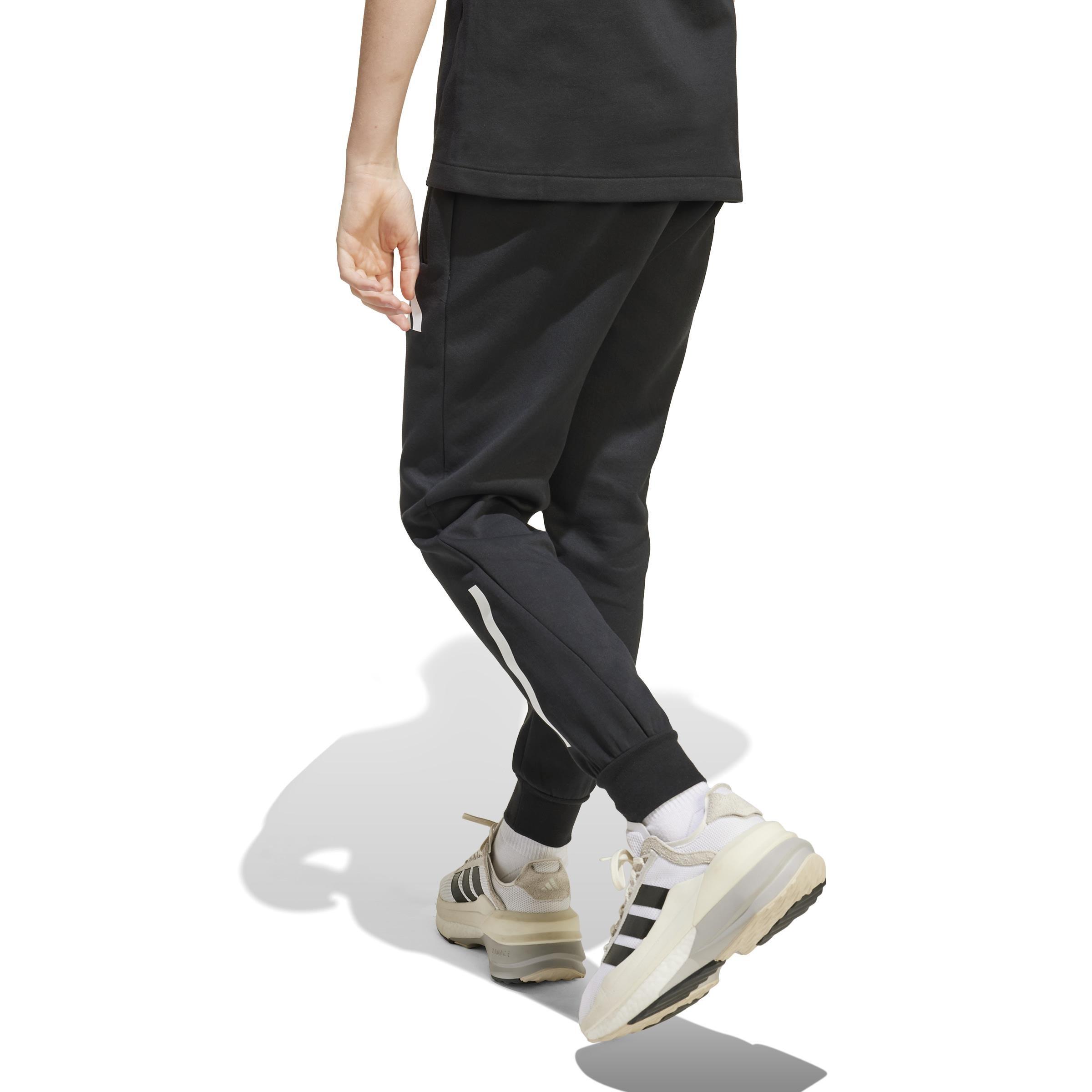 Unisex Kids adidas Z.N.E. Tapered-Leg Tracksuit Bottoms, Black, , large image number 1
