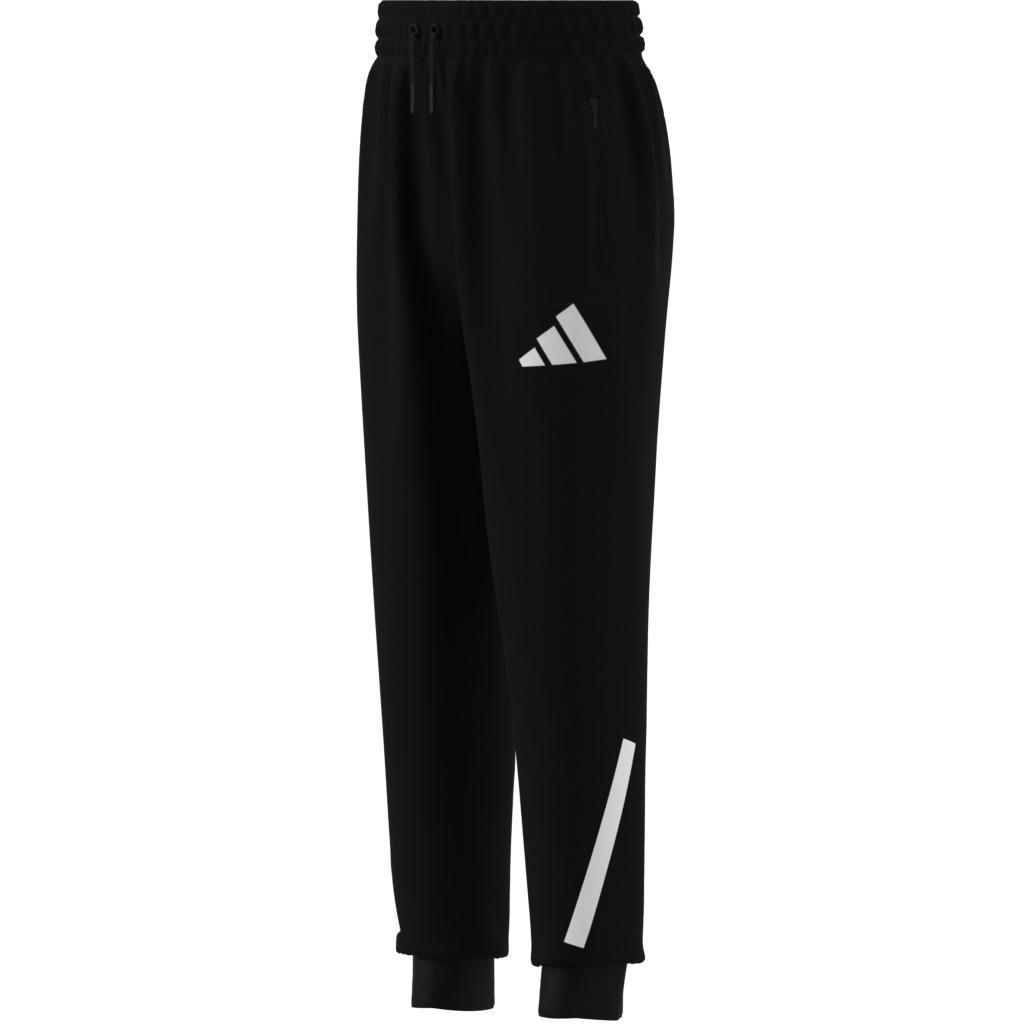 Unisex Kids adidas Z.N.E. Tapered-Leg Tracksuit Bottoms, Black, , large image number 5