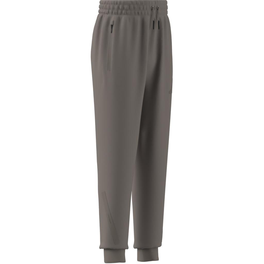 Unisex Kids adidas Z.N.E. Tapered-Leg Tracksuit Bottoms, Beige, , large image number 6