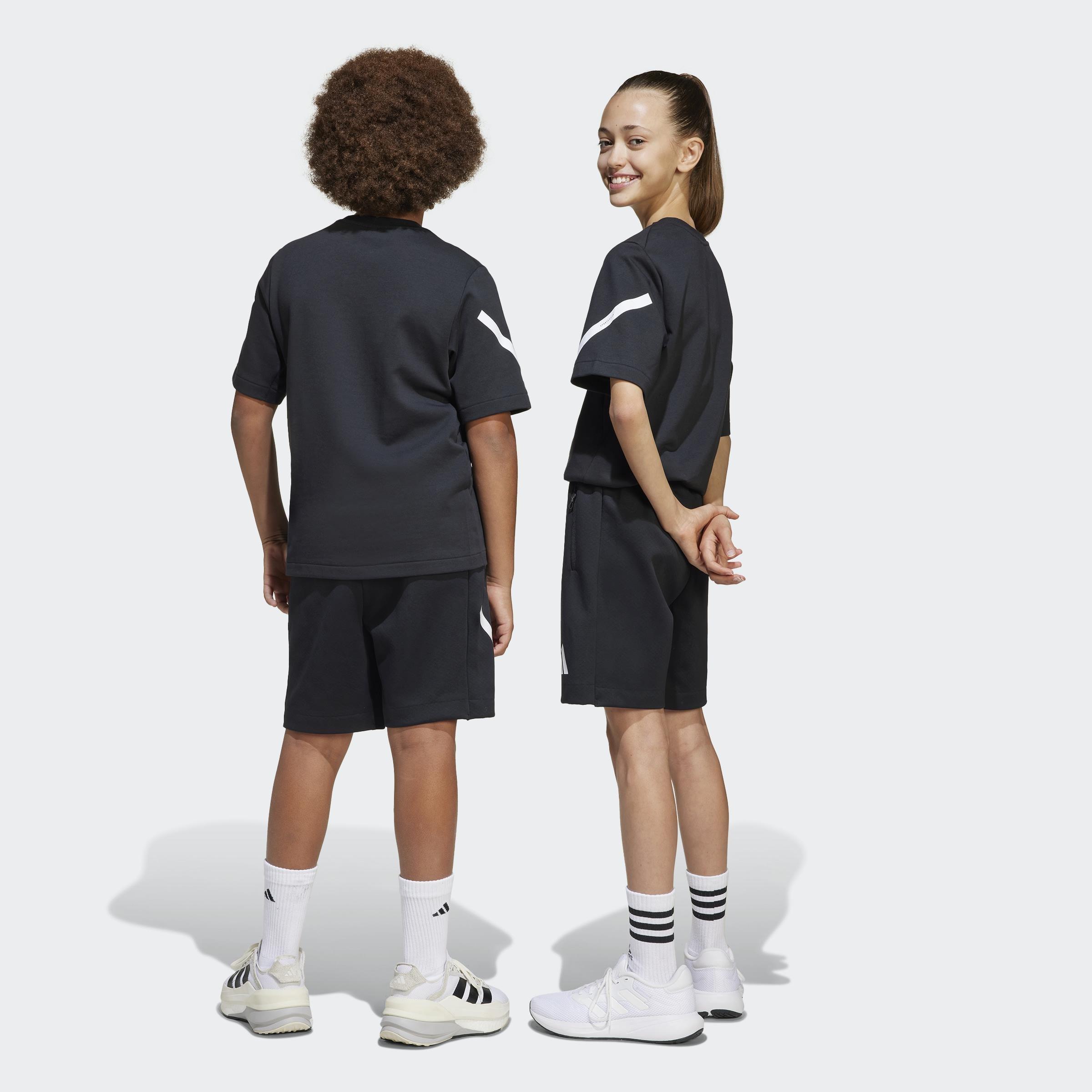 Kids Unisex adidas Z.N.E. Shorts, Black, A701_ONE, large image number 1