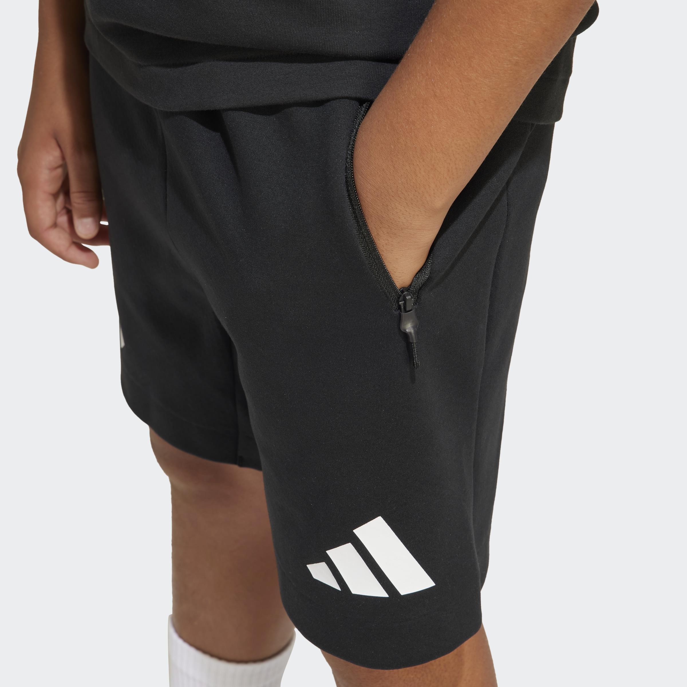 Kids Unisex adidas Z.N.E. Shorts, Black, A701_ONE, large image number 3