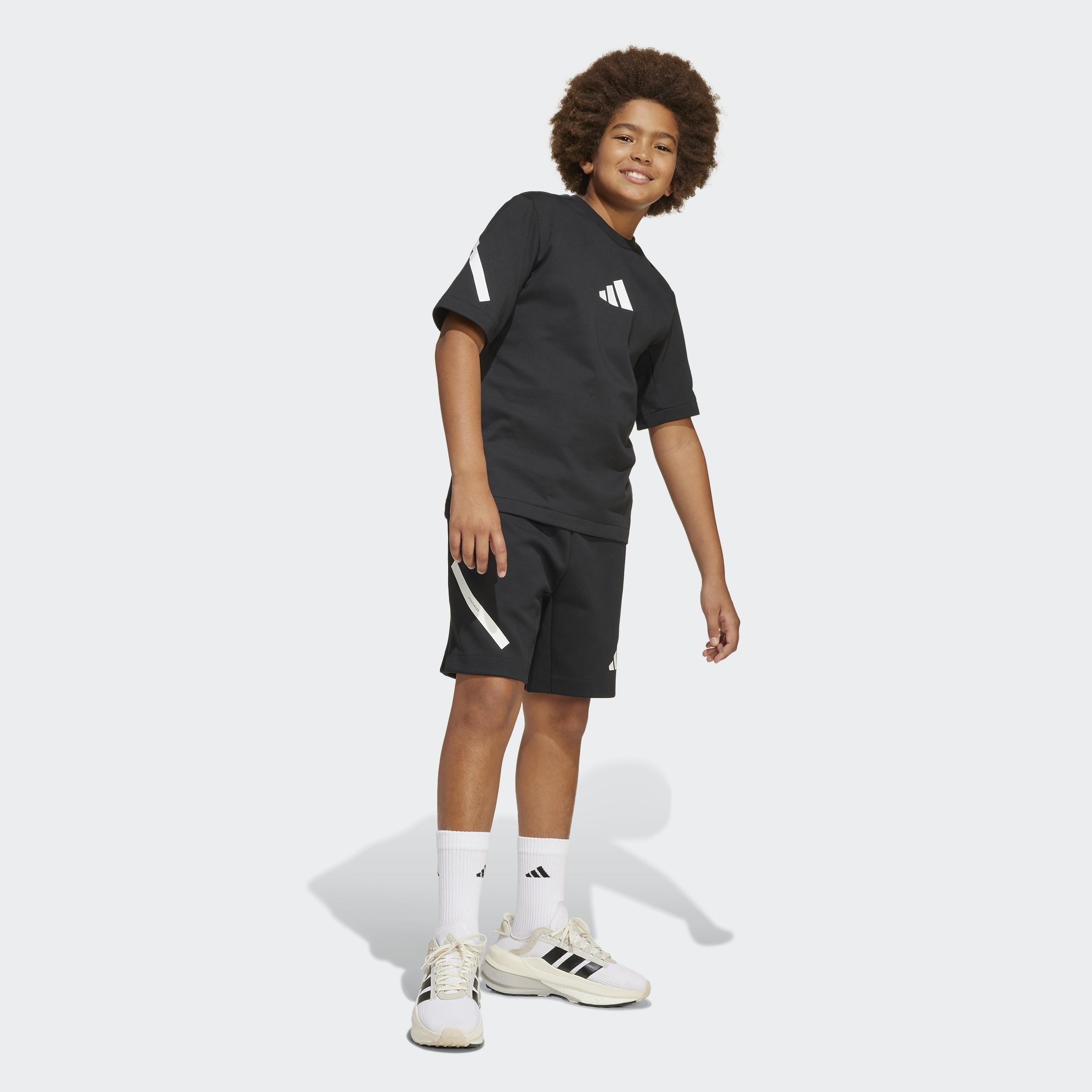 Kids Unisex adidas Z.N.E. Shorts, Black, A701_ONE, large image number 5