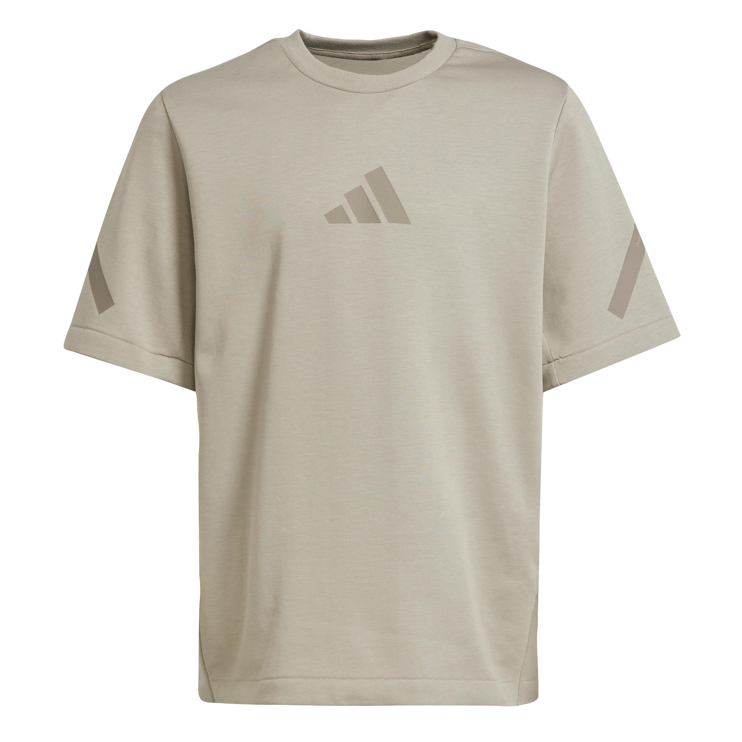 Unisex Kids adidas Z.N.E. T-Shirt, Beige, A701_ONE, large image number 0