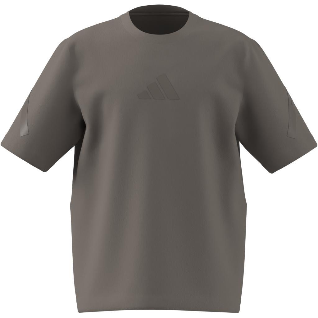 Unisex Kids adidas Z.N.E. T-Shirt, Beige, A701_ONE, large image number 6