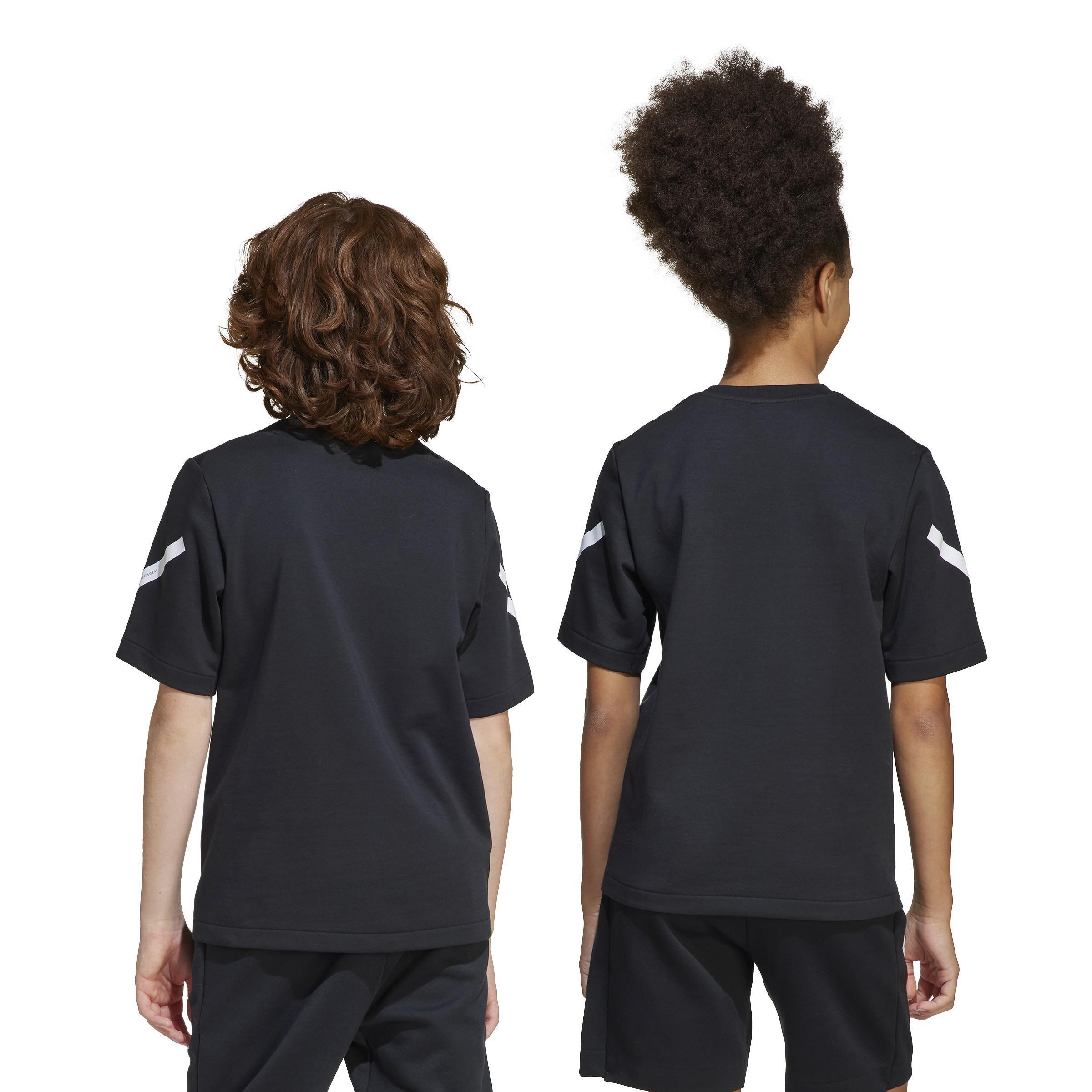 Unisex Kids adidas Z.N.E. T-Shirt, Black, , large image number 2