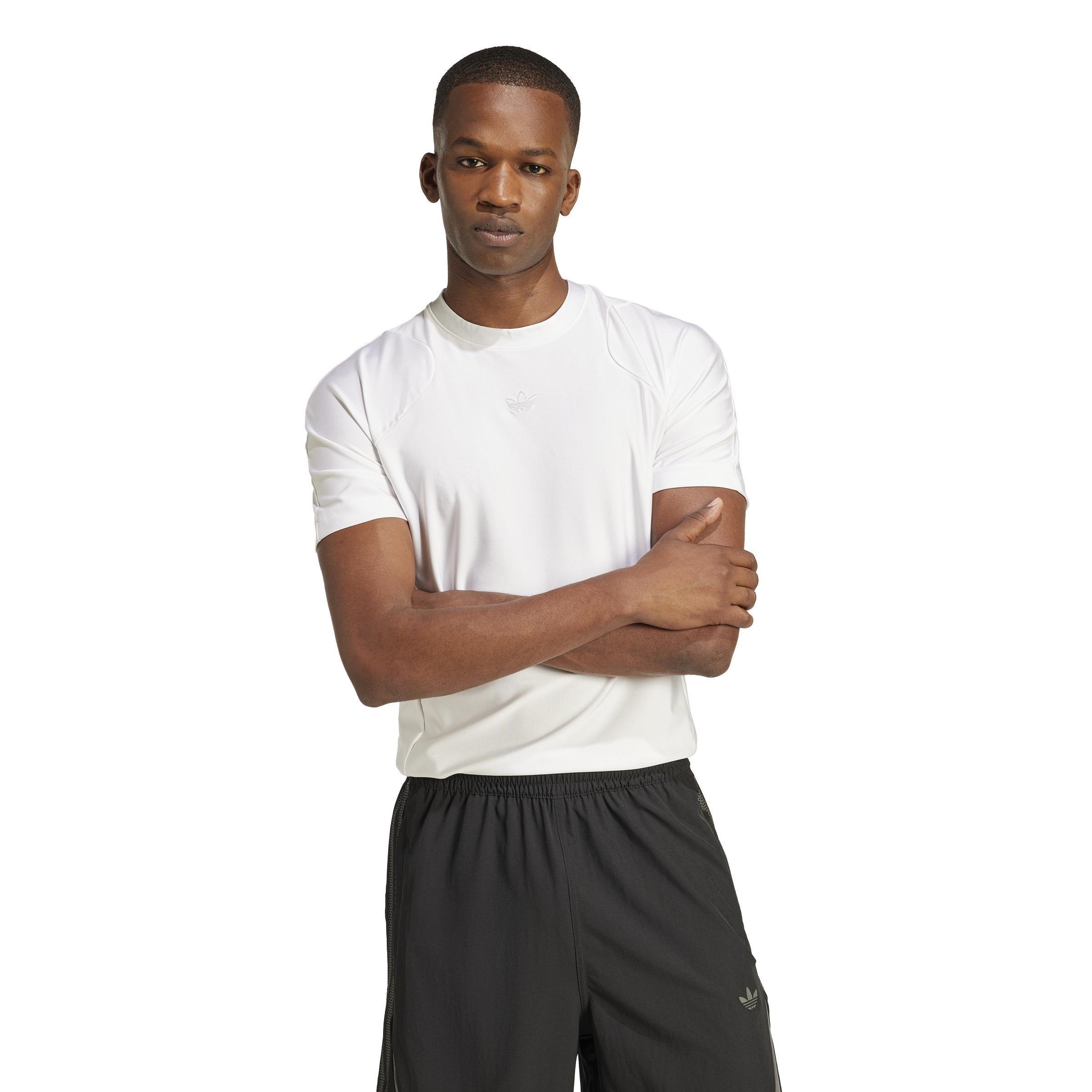 Fashion Cut Line T-Shirt, White, A701_ONE, large image number 5