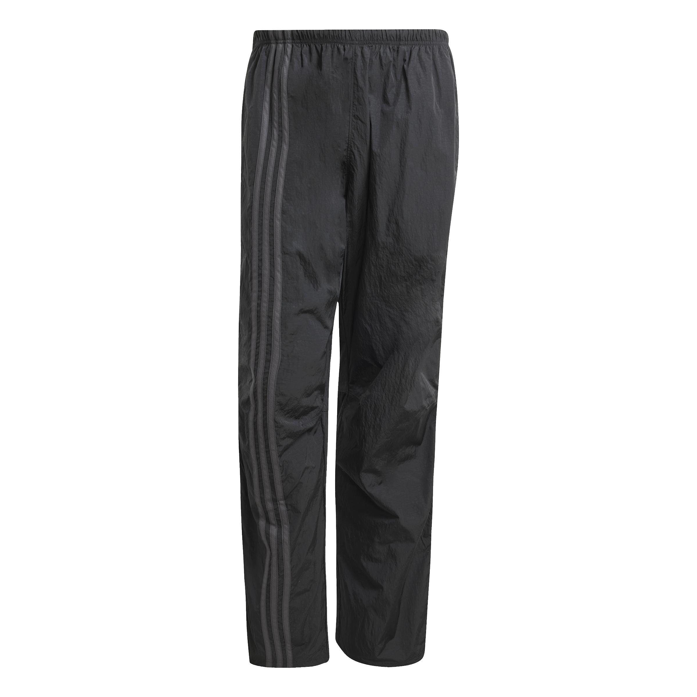 Fashion Side Mesh Zip Tracksuit Bottoms, Black, A701_ONE, large image number 0