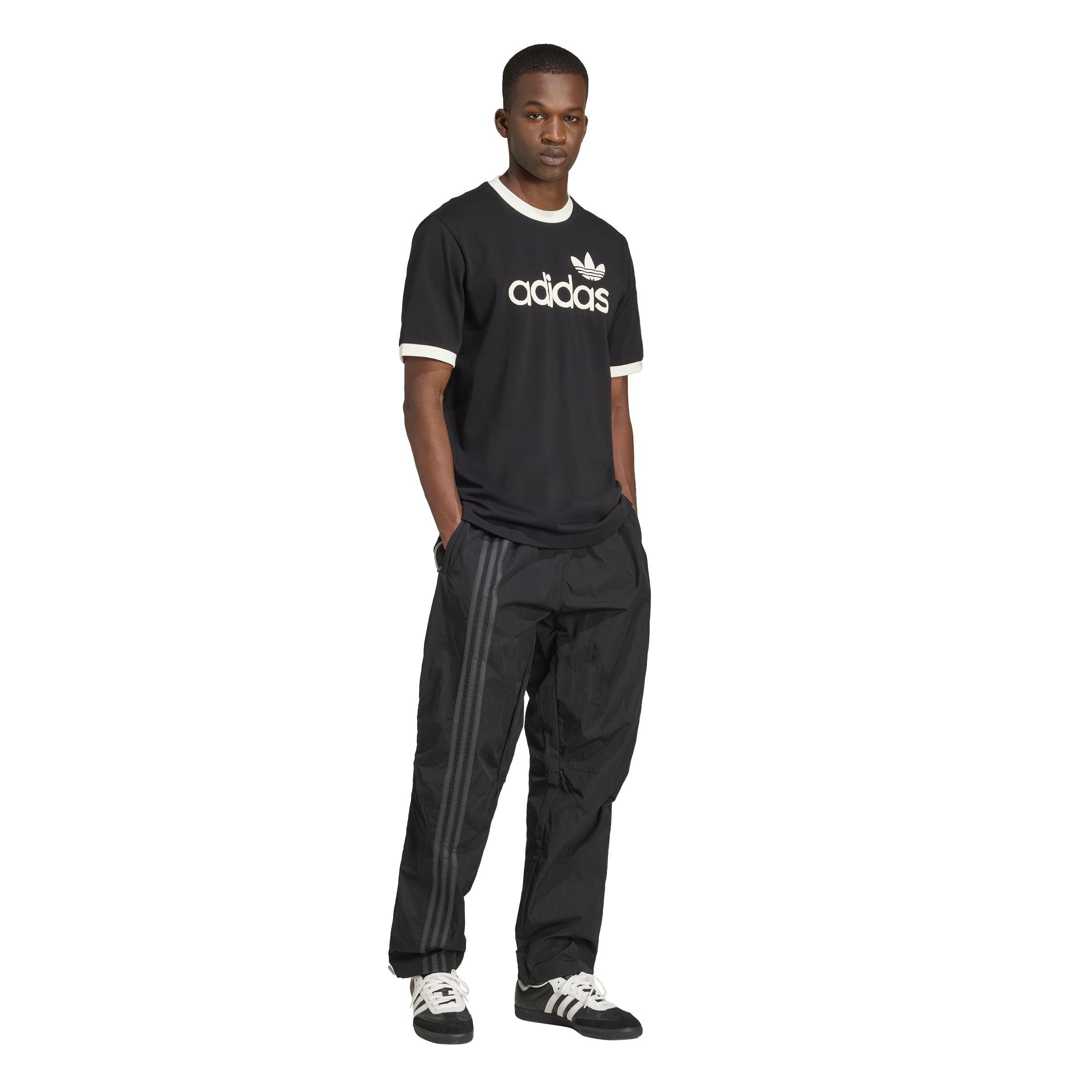 Fashion Side Mesh Zip Tracksuit Bottoms, Black, A701_ONE, large image number 5