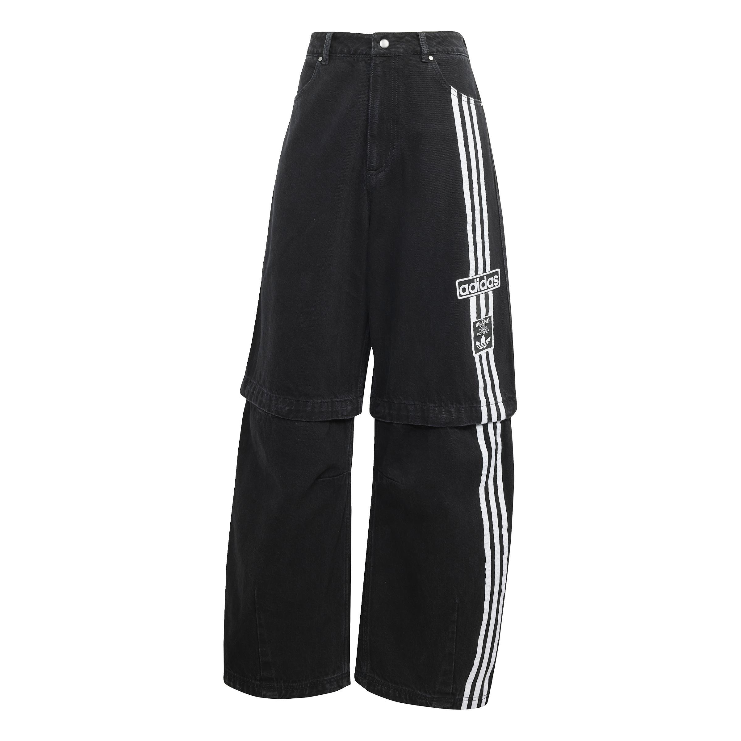 Adibreak Denim Two-In-One Pants, Black, , large image number 0