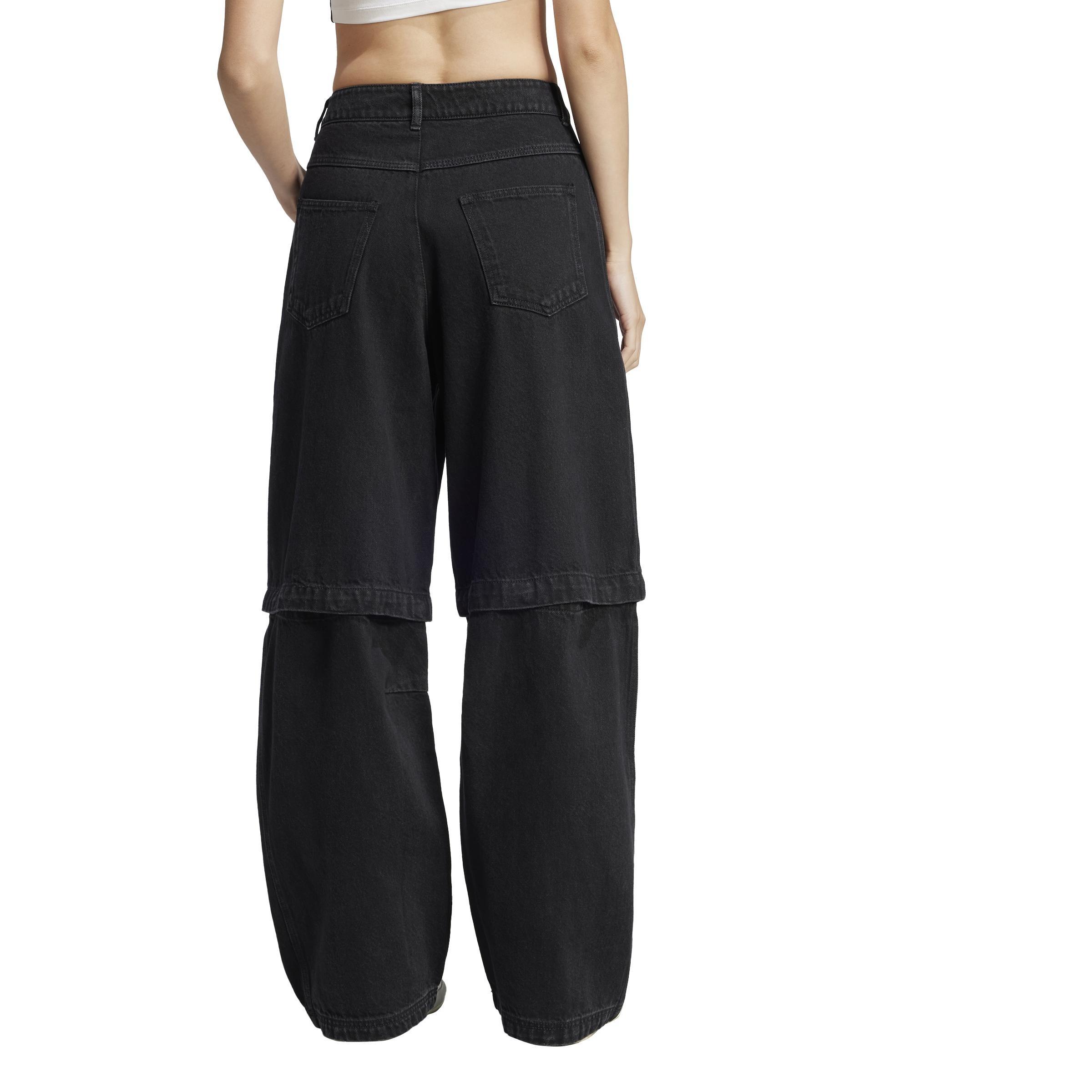 Adibreak Denim Two-In-One Pants, Black, , large image number 1