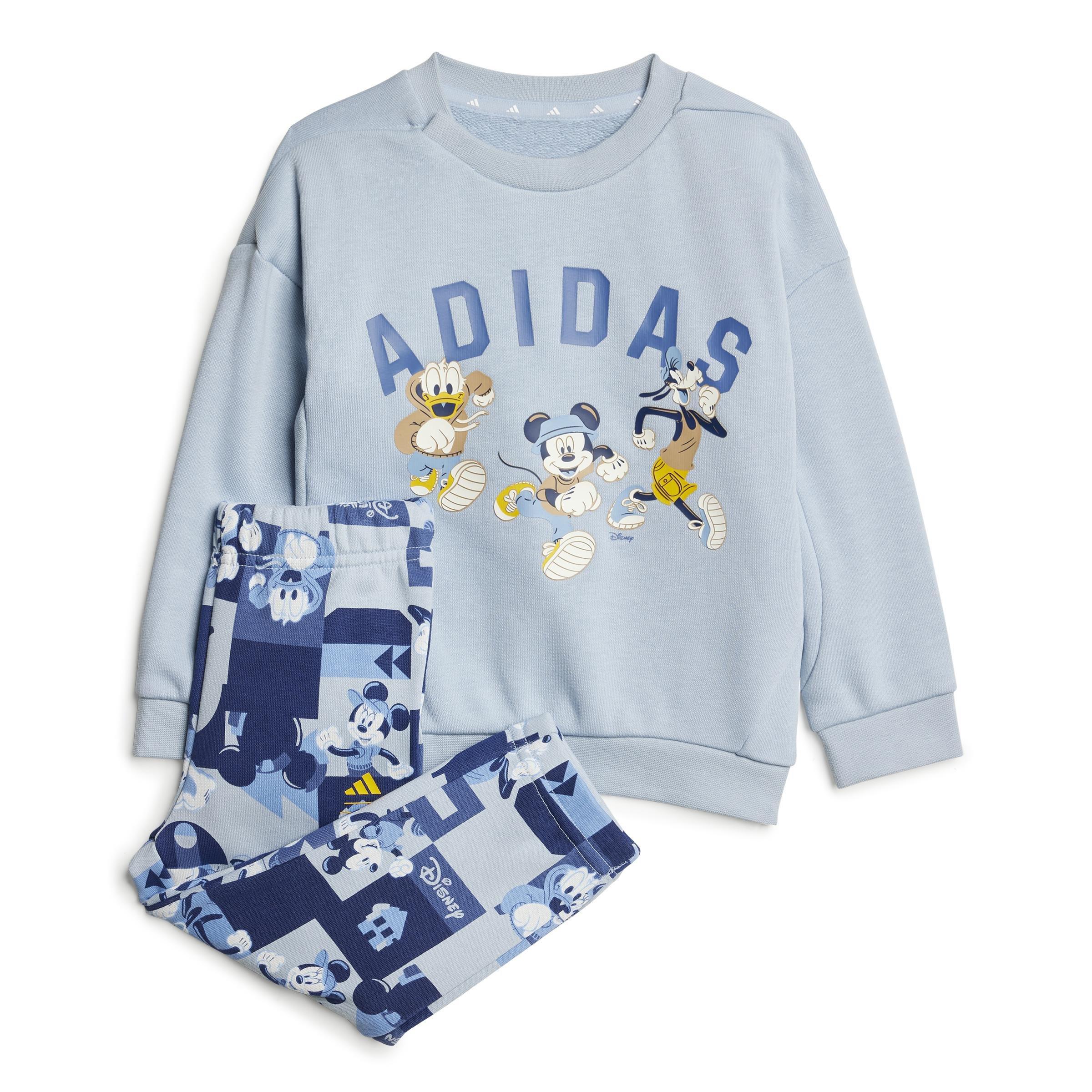 Unisex Kids adidas x Disney Mickey Mouse Joggers Set, Blue, , large image number 0