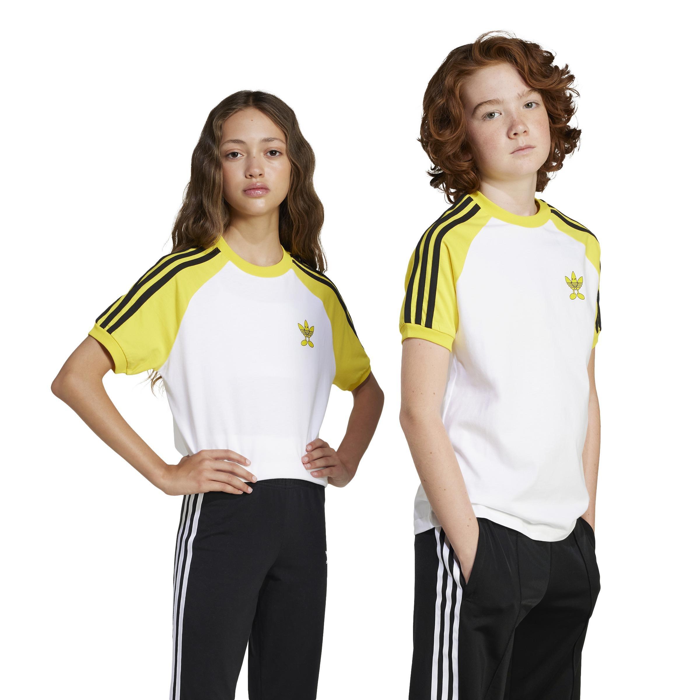 Unisex Kids adidas Originals x Smiley World T-Shirt, White, , large image number 12