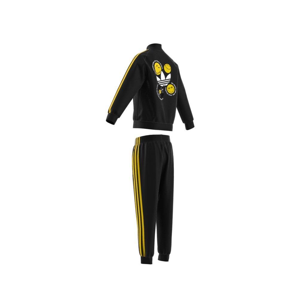 Unisex Kids adidas Originals x Smiley World SST Track Suit, Black, , large image number 8