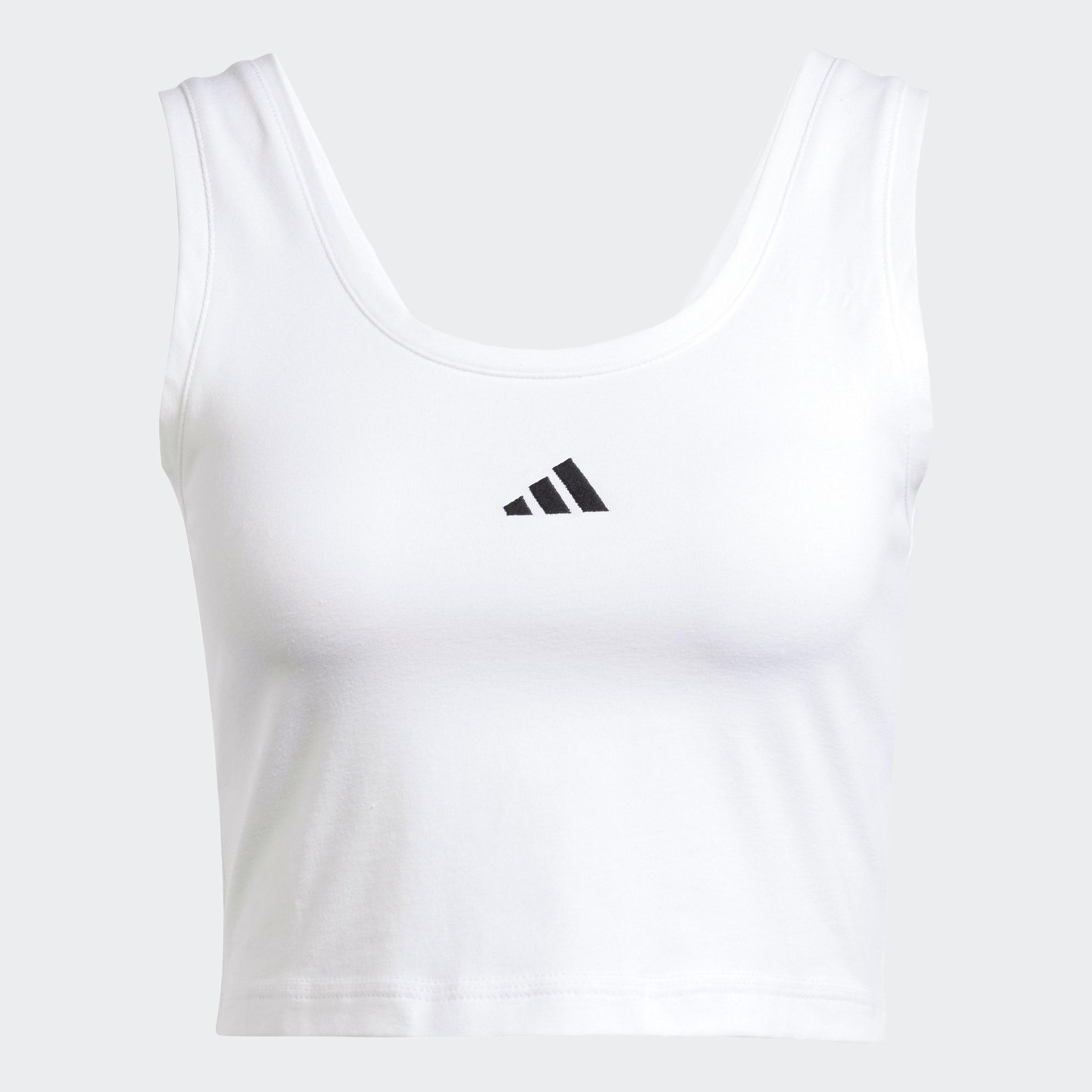 Essentials Small Logo Cotton Lifestyle Tank Top, White