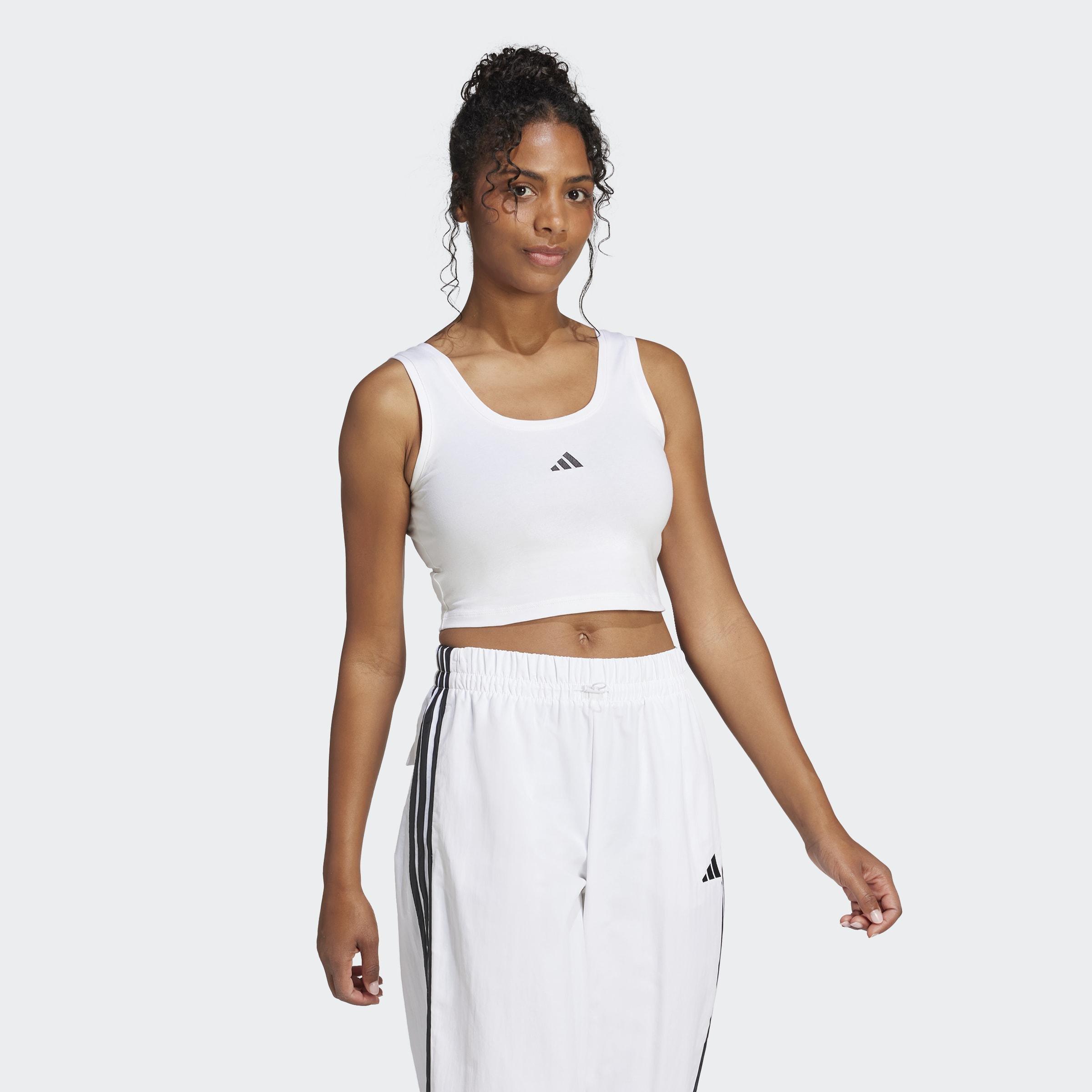 Essentials Small Logo Cotton Lifestyle Tank Top, White, A701_ONE, large image number 4