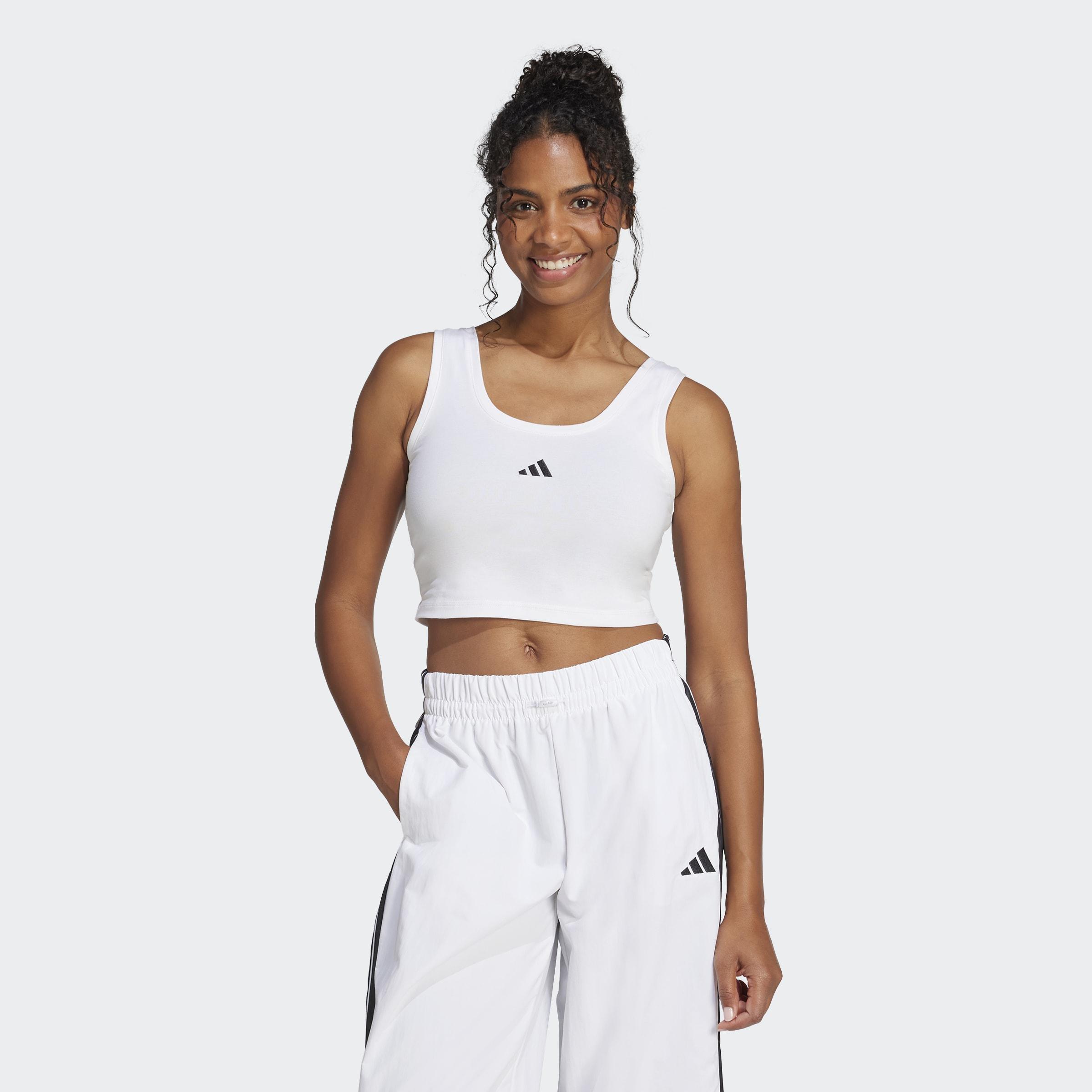 Essentials Small Logo Cotton Lifestyle Tank Top, White, A701_ONE, large image number 6