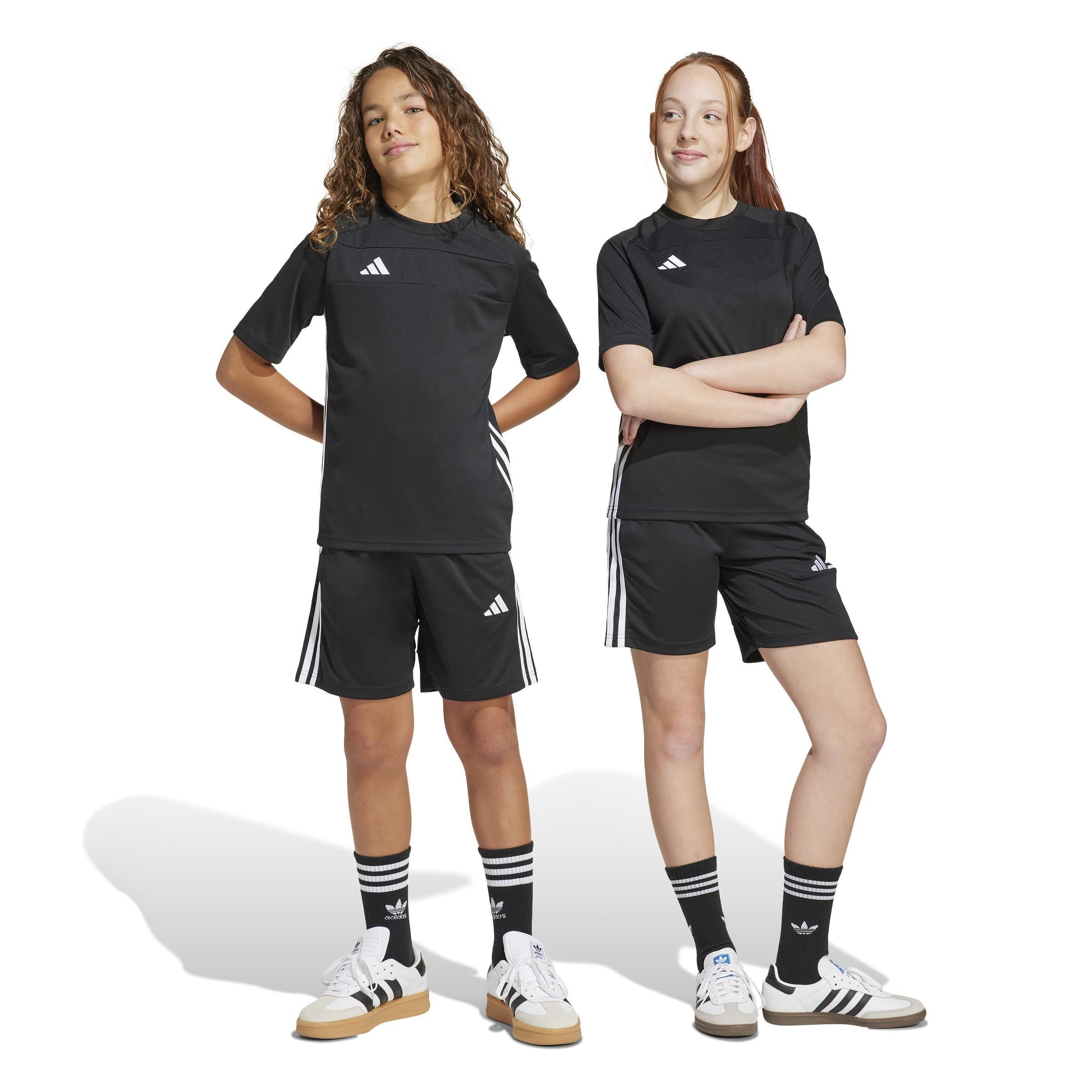 Unisex Kids Tiro 25 Essentials Shorts, Black, , large image number 5