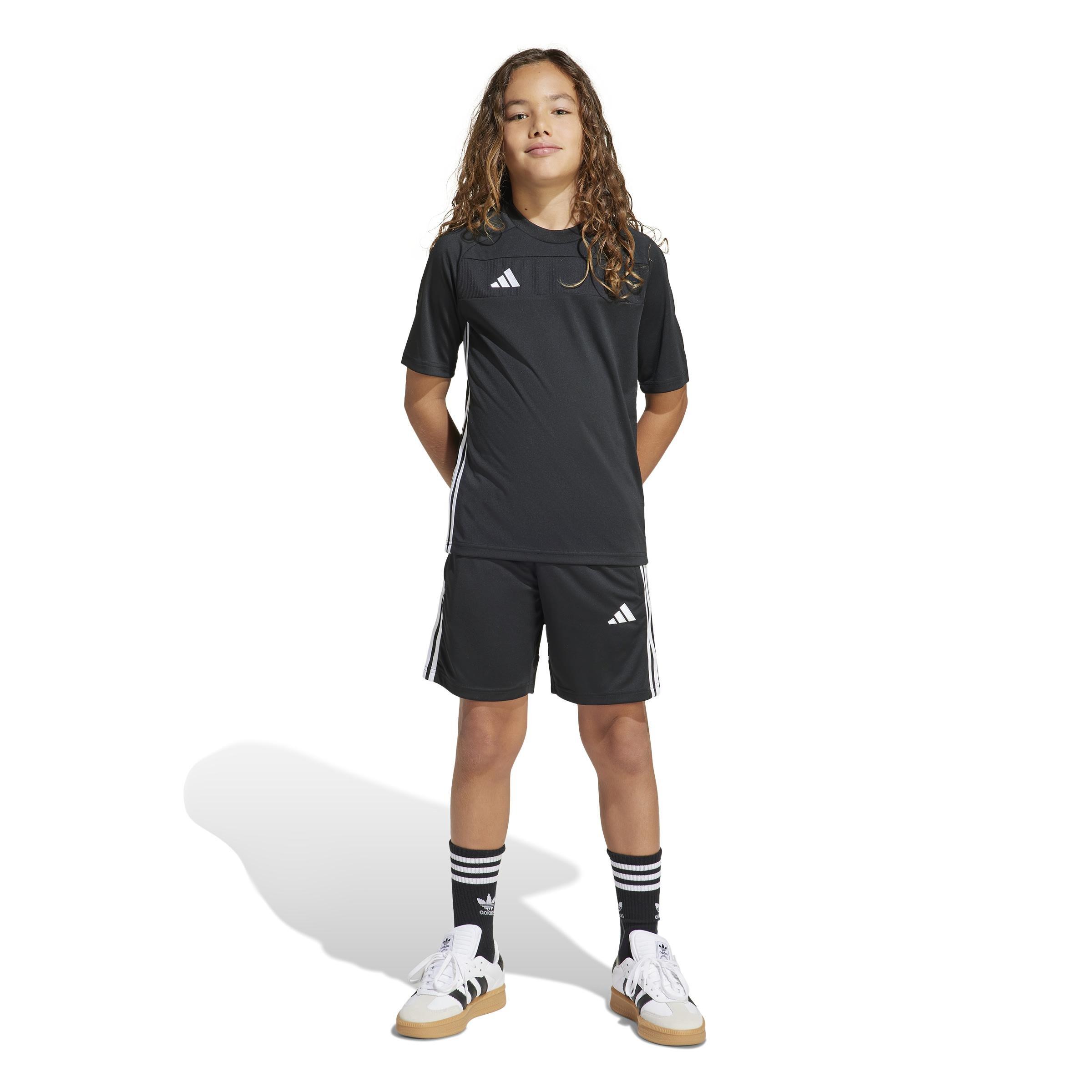 Unisex Kids Tiro 25 Essentials Shorts, Black, , large image number 12