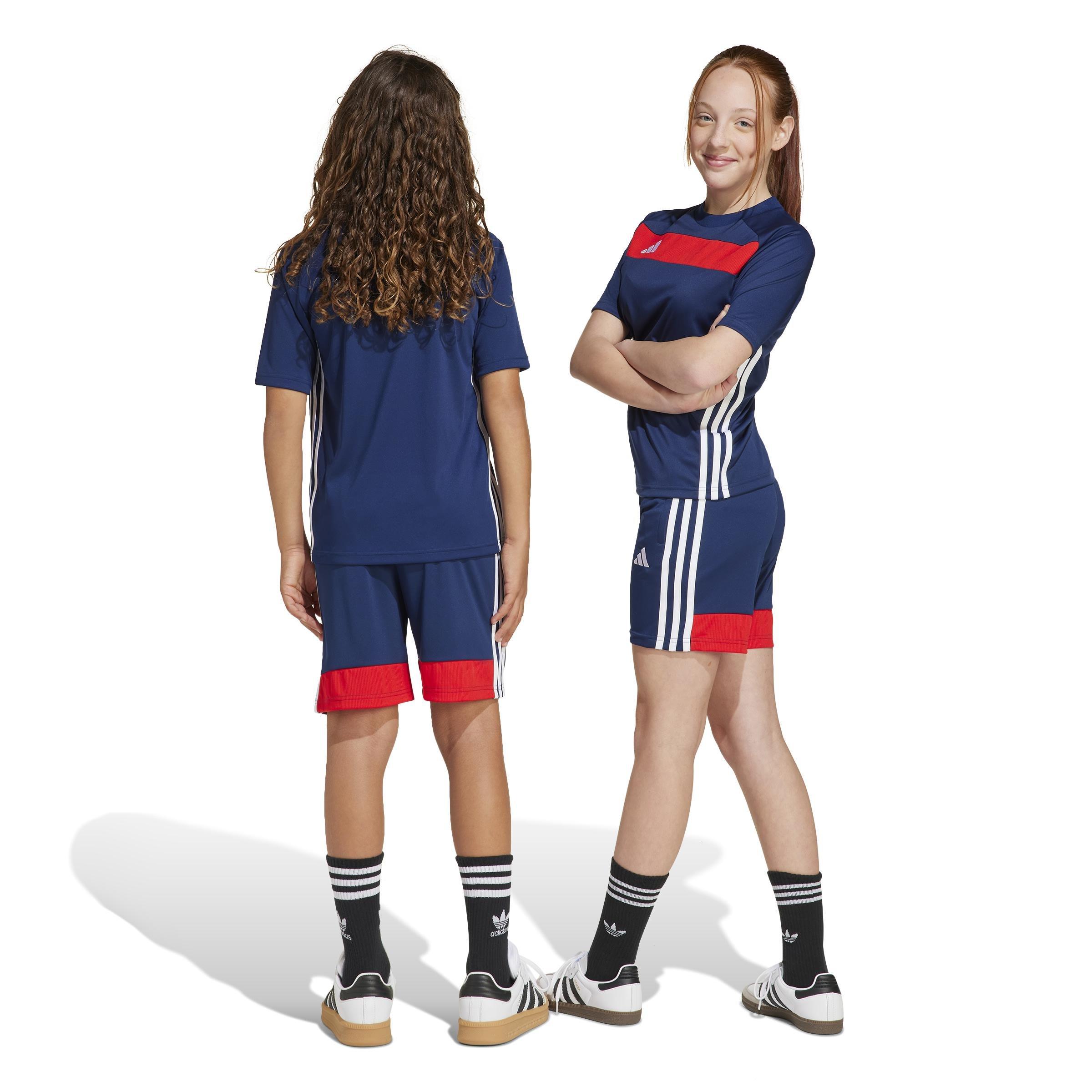 Unisex Kids Tiro 25 Essentials Shorts, Blue, , large image number 1