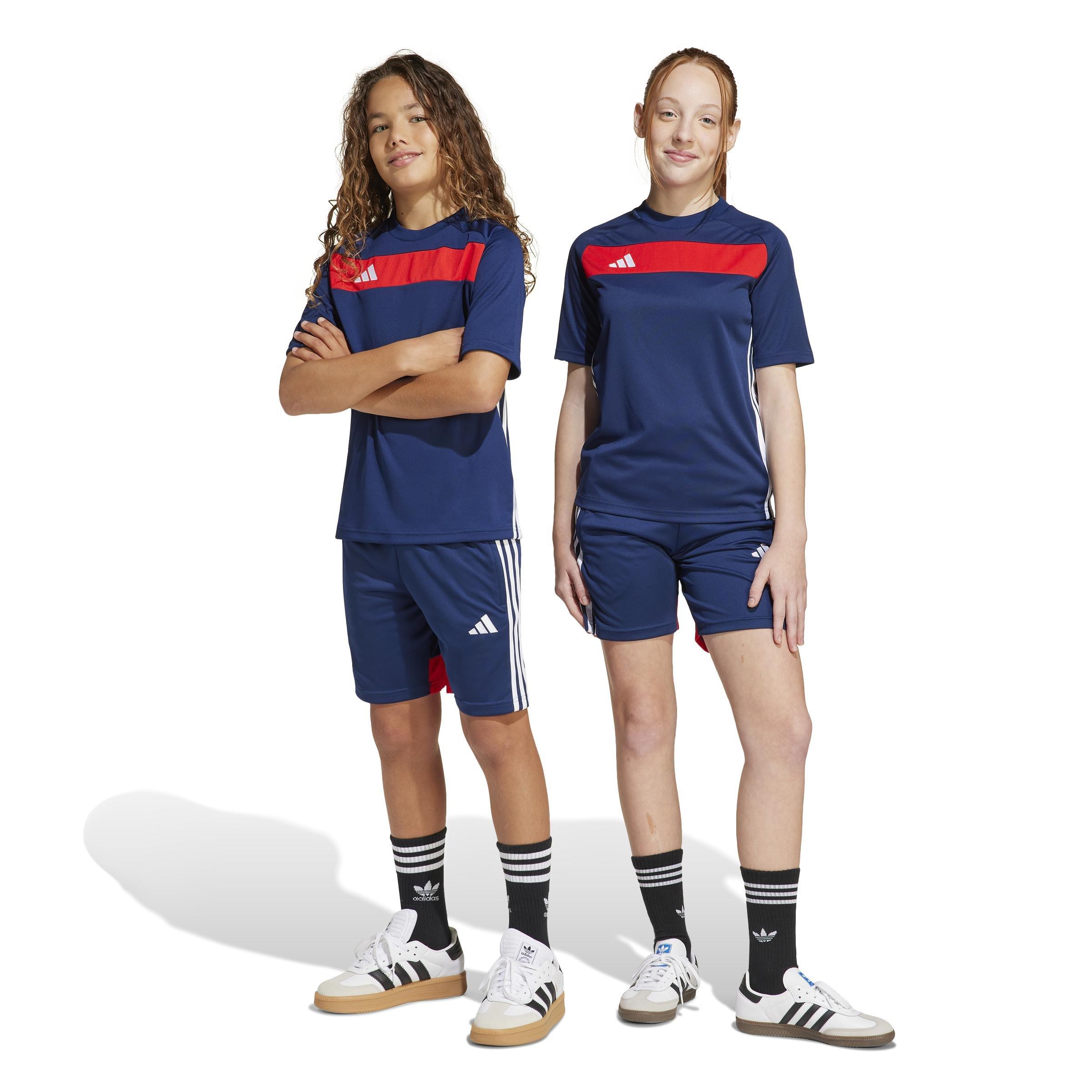 Unisex Kids Tiro 25 Essentials Shorts, Blue, , large image number 6