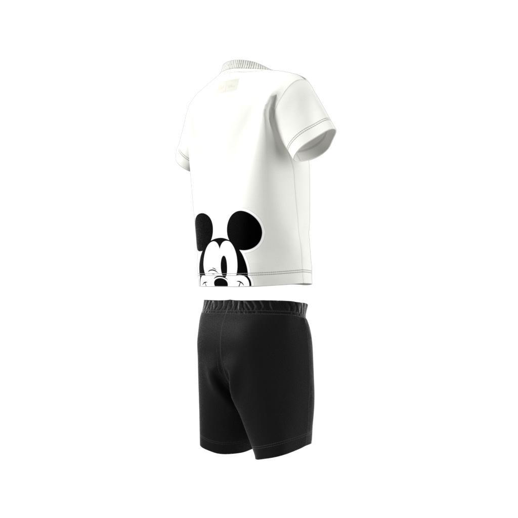 Unisex Kids adidas x Disney Mickey Mouse Shorts and Tee Set, White, , large image number 7