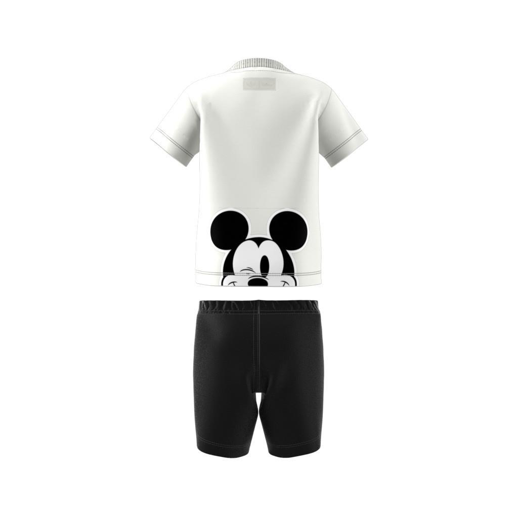 Unisex Kids adidas x Disney Mickey Mouse Shorts and Tee Set, White, , large image number 11