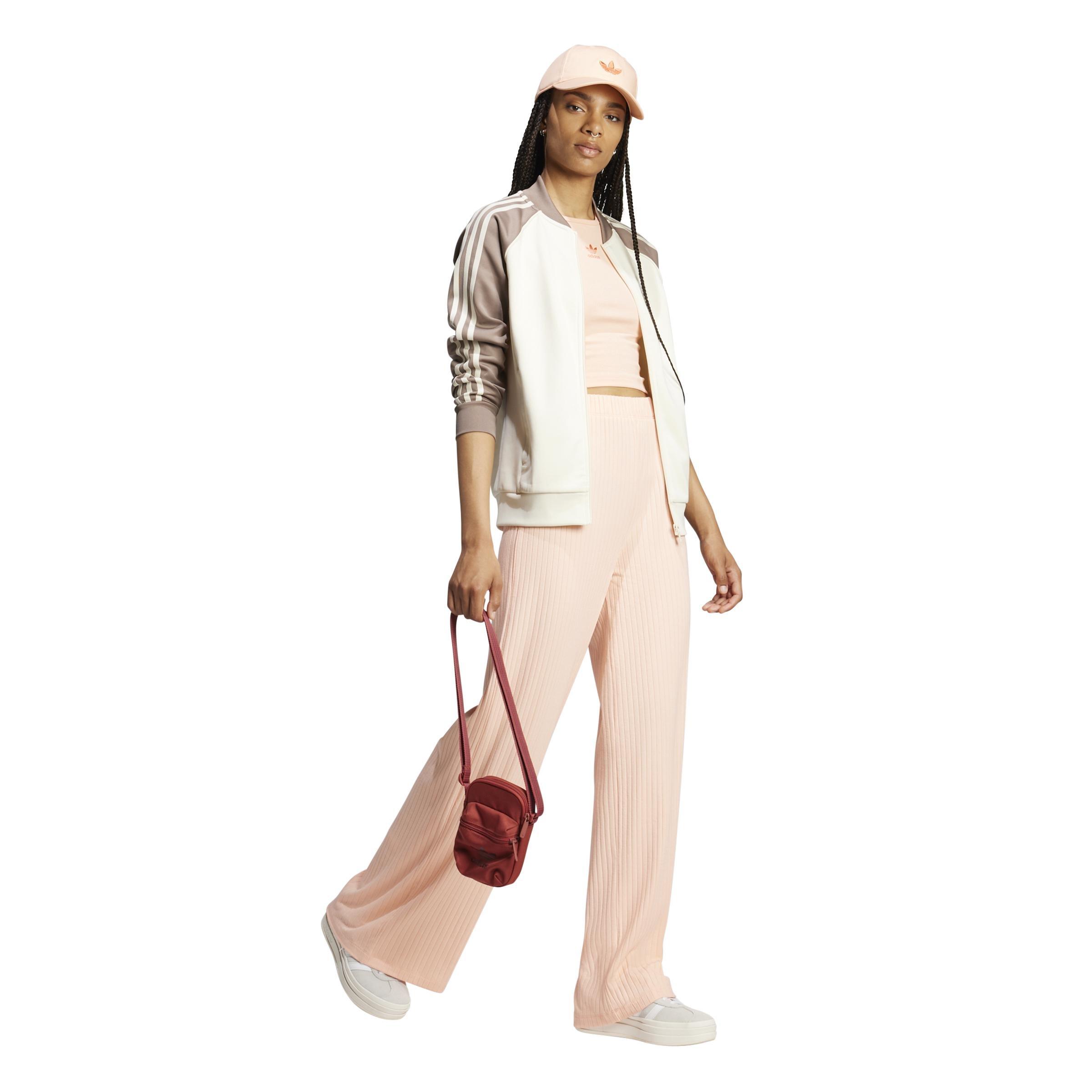 Essentials Wide Rib Pants, Pink, , large image number 7