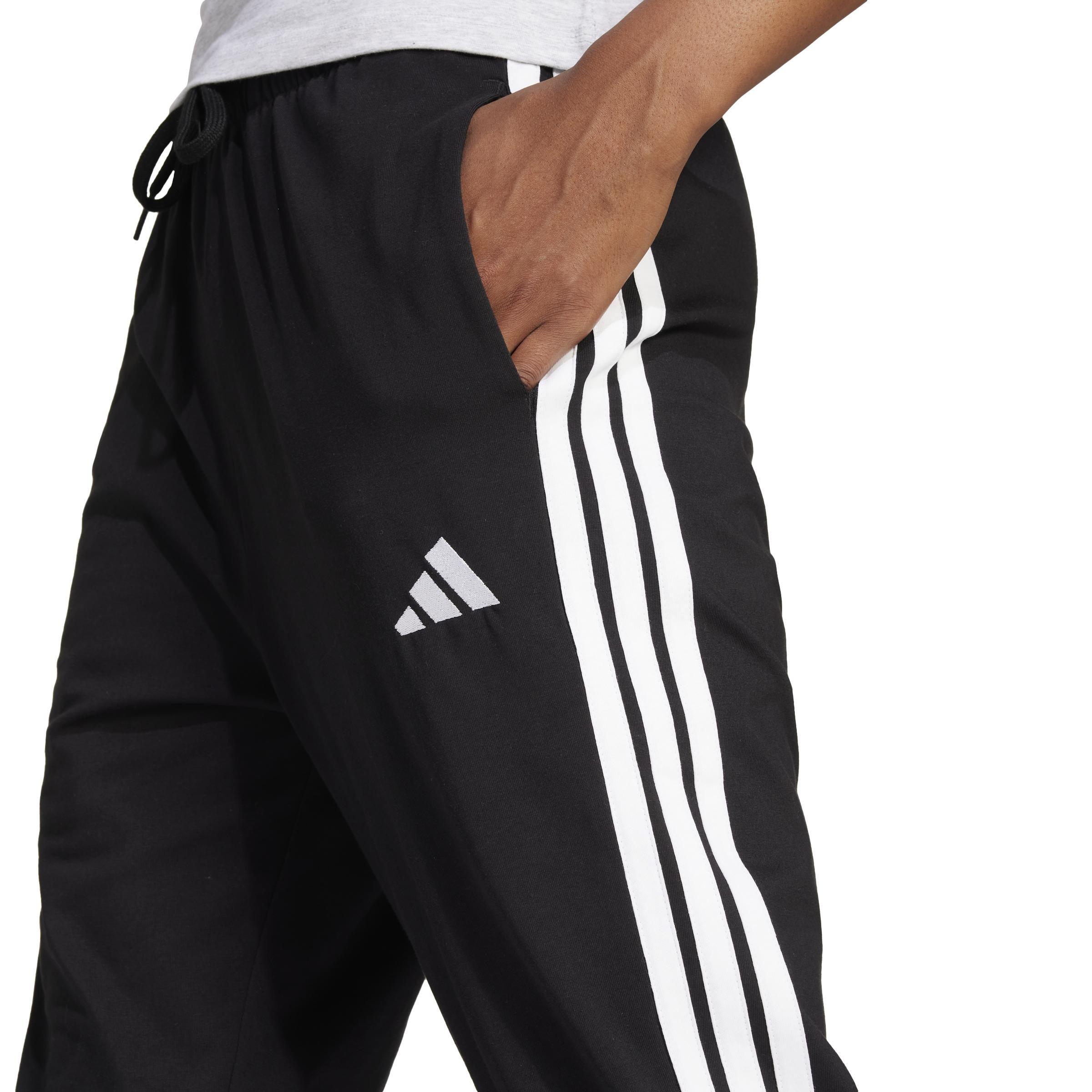Essentials 3-Stripes Jogger Joggers, Black, , large image number 4