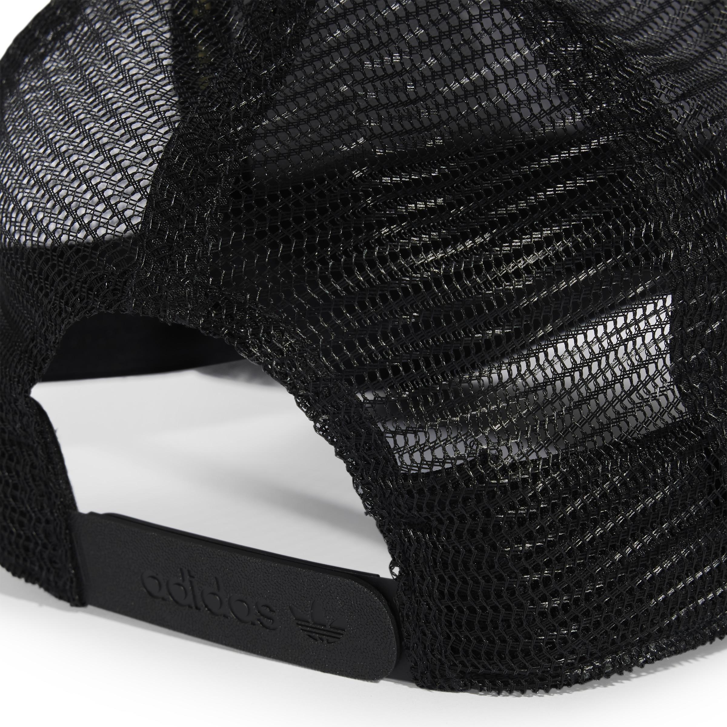 Unisex Skeleton Trucker Cap, Black, , large image number 3