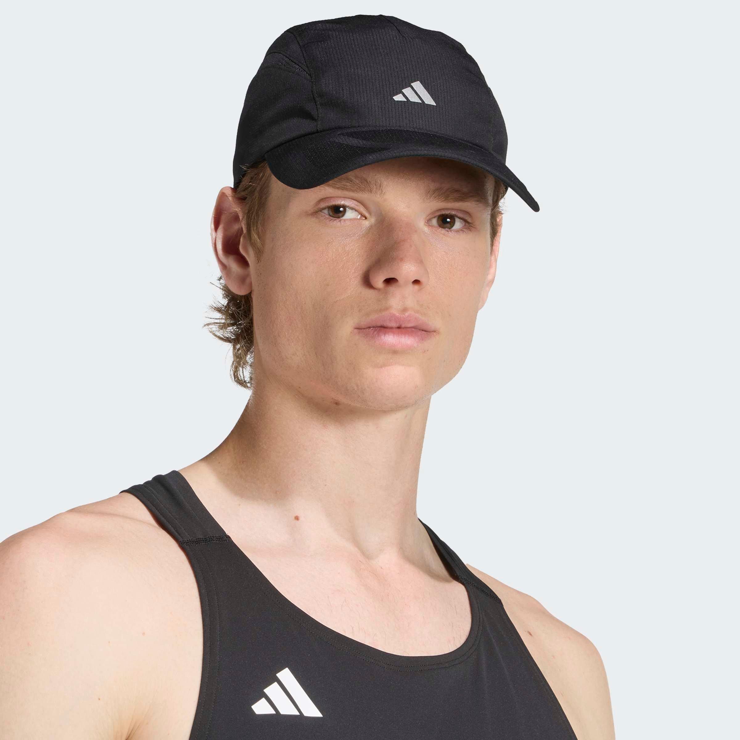 Unisex Runningxadizero Lightweight Climacool Cap, Black, A701_ONE, large image number 4