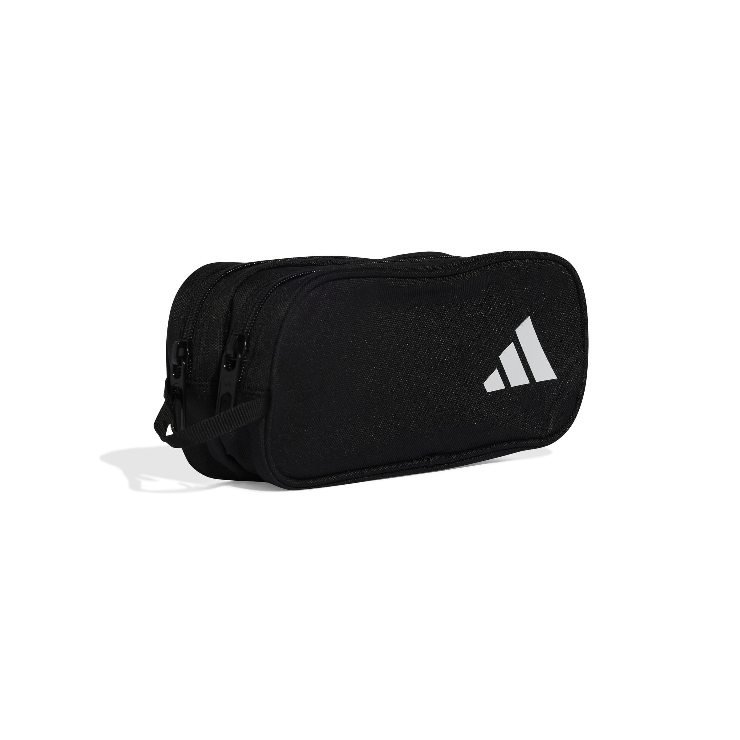 Kids Unisex Two Zipper Pencil Case, Black, A701_ONE, large image number 0