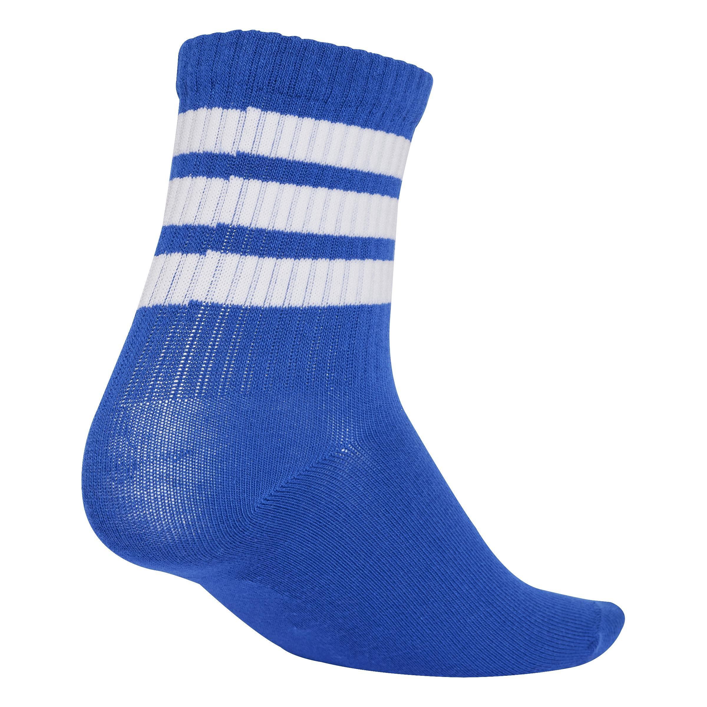 Unisex Kids Ribbed Socks 3 Pairs, White, , large image number 1