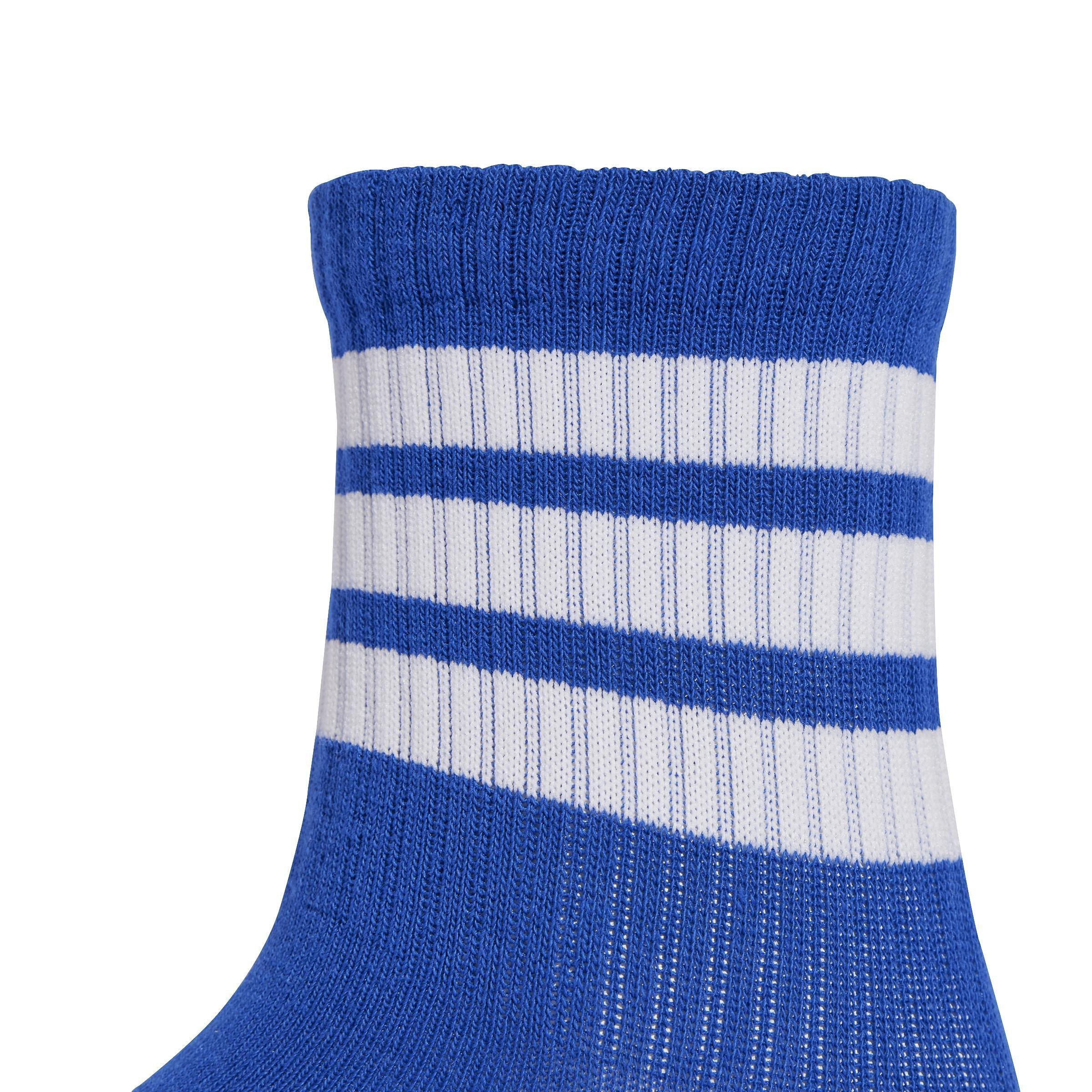 Unisex Kids Ribbed Socks 3 Pairs, White, , large image number 3