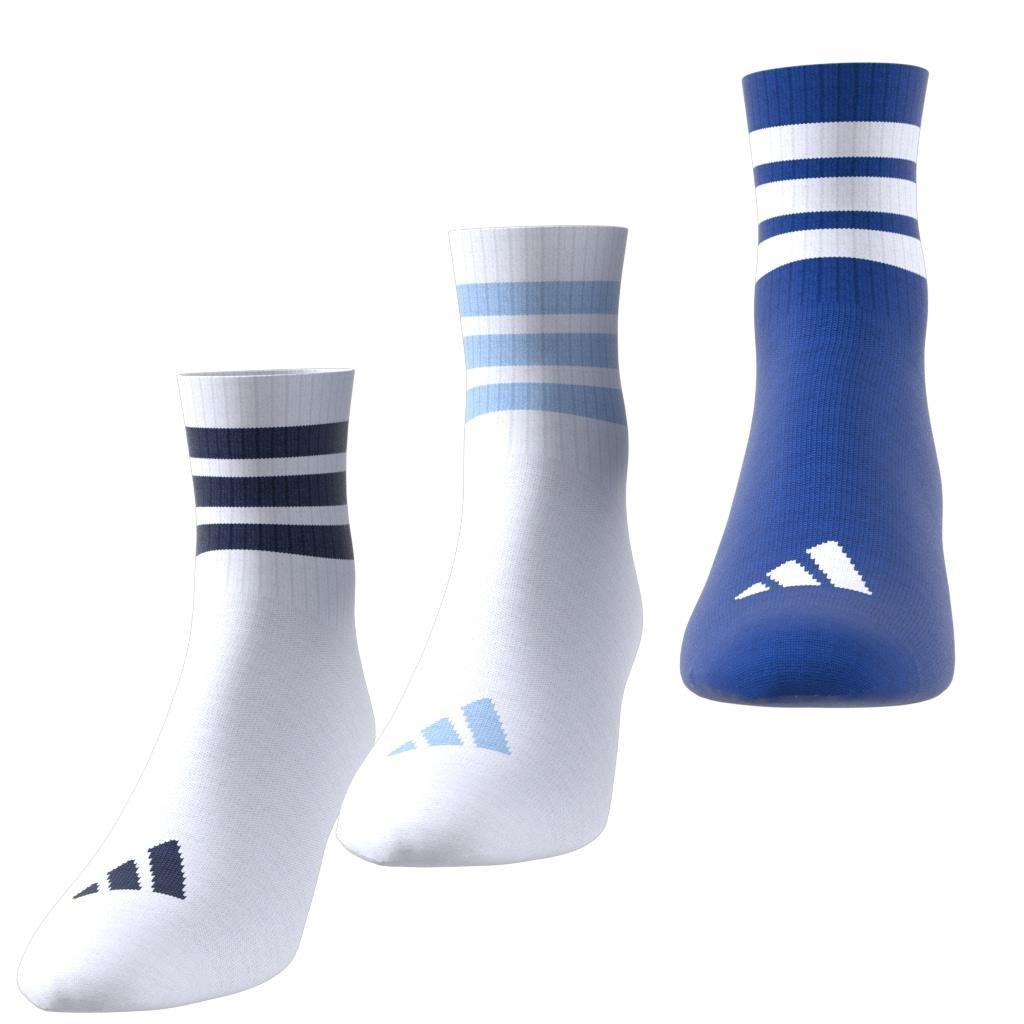 Unisex Ribbed Socks 3 Pairs, White, A701_ONE, large image number 6