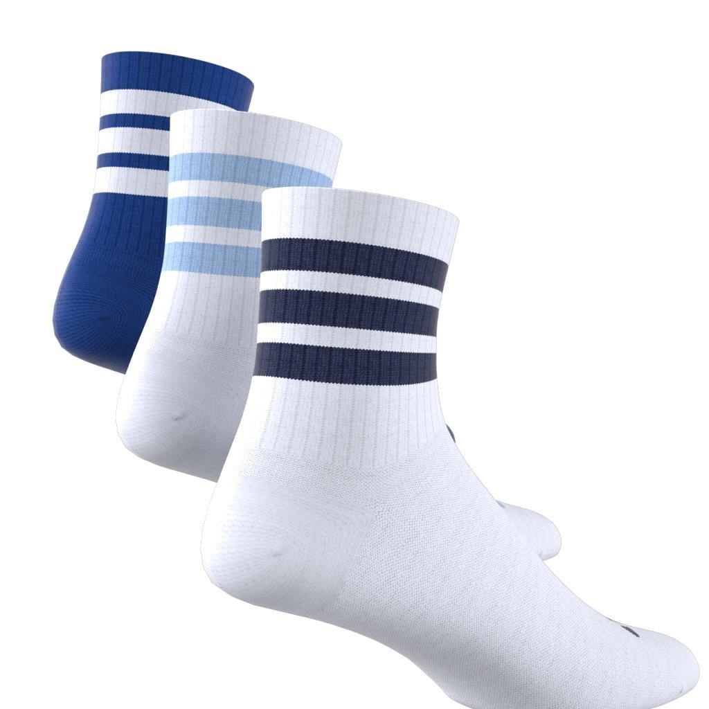 Unisex Kids Ribbed Socks 3 Pairs, White, , large image number 8
