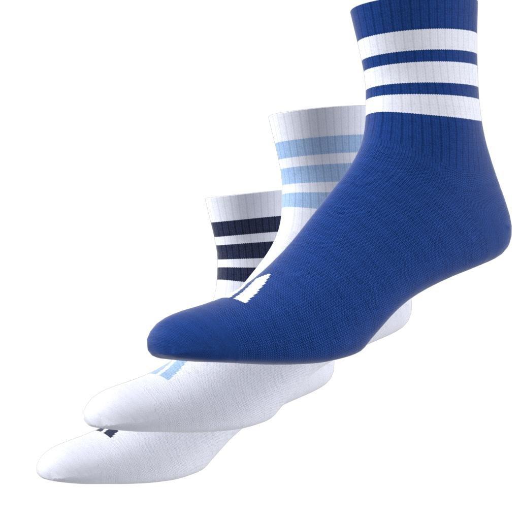 Unisex Kids Ribbed Socks 3 Pairs, White, , large image number 9
