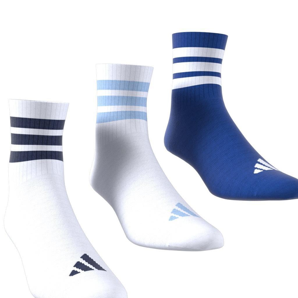 Unisex Ribbed Socks 3 Pairs, White, A701_ONE, large image number 10