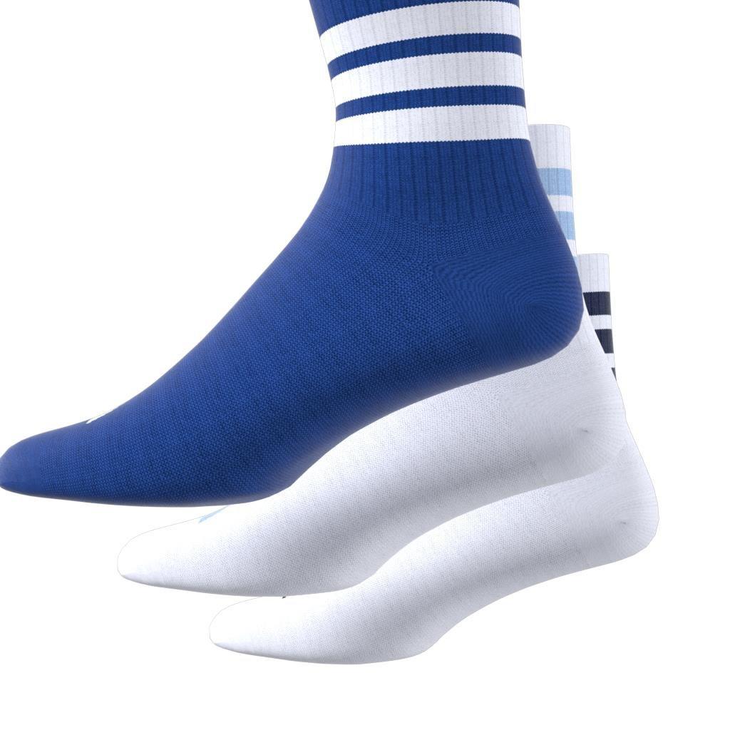 Unisex Kids Ribbed Socks 3 Pairs, White, , large image number 11