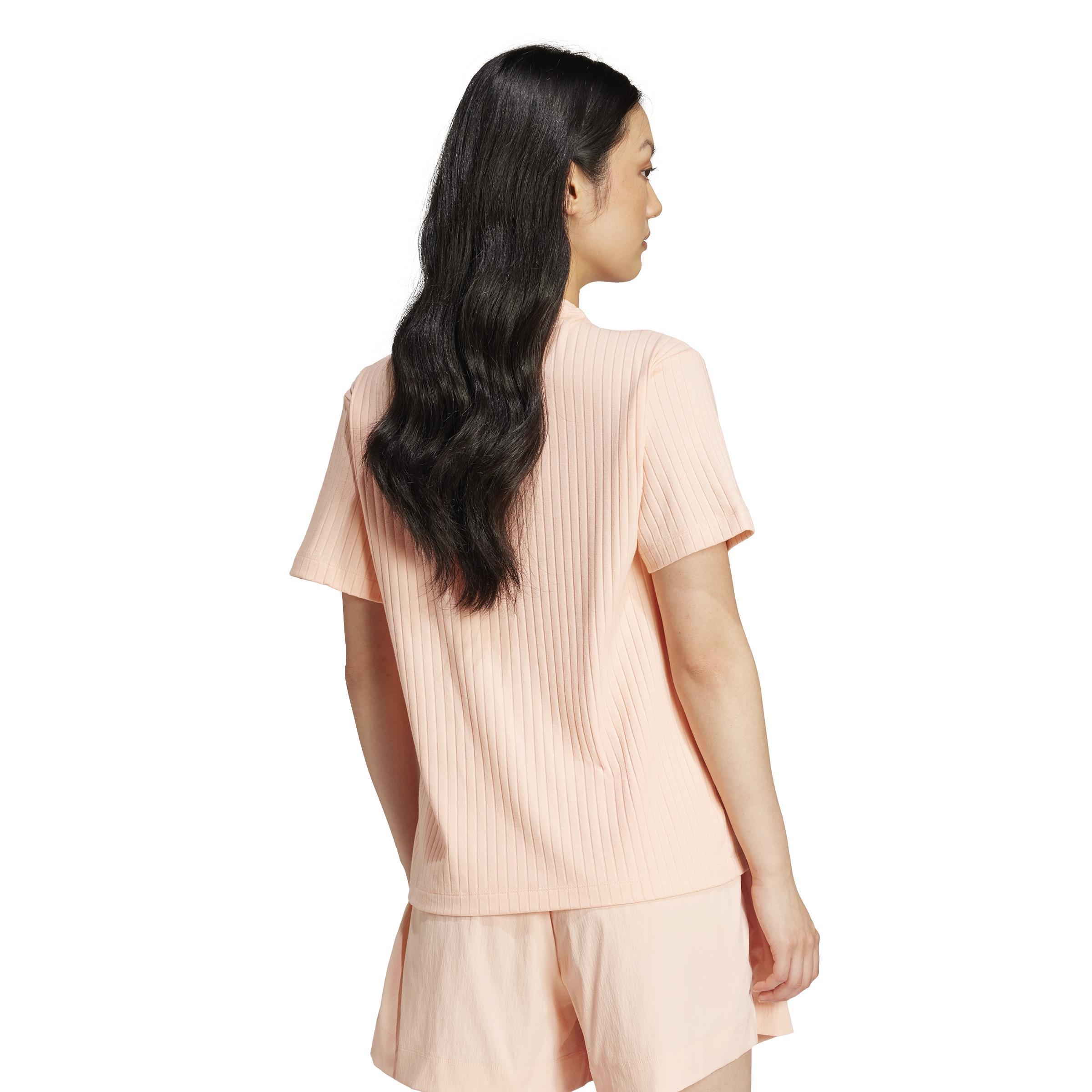 Essentials Wide Rib T-Shirt, Pink, A701_ONE, large image number 1