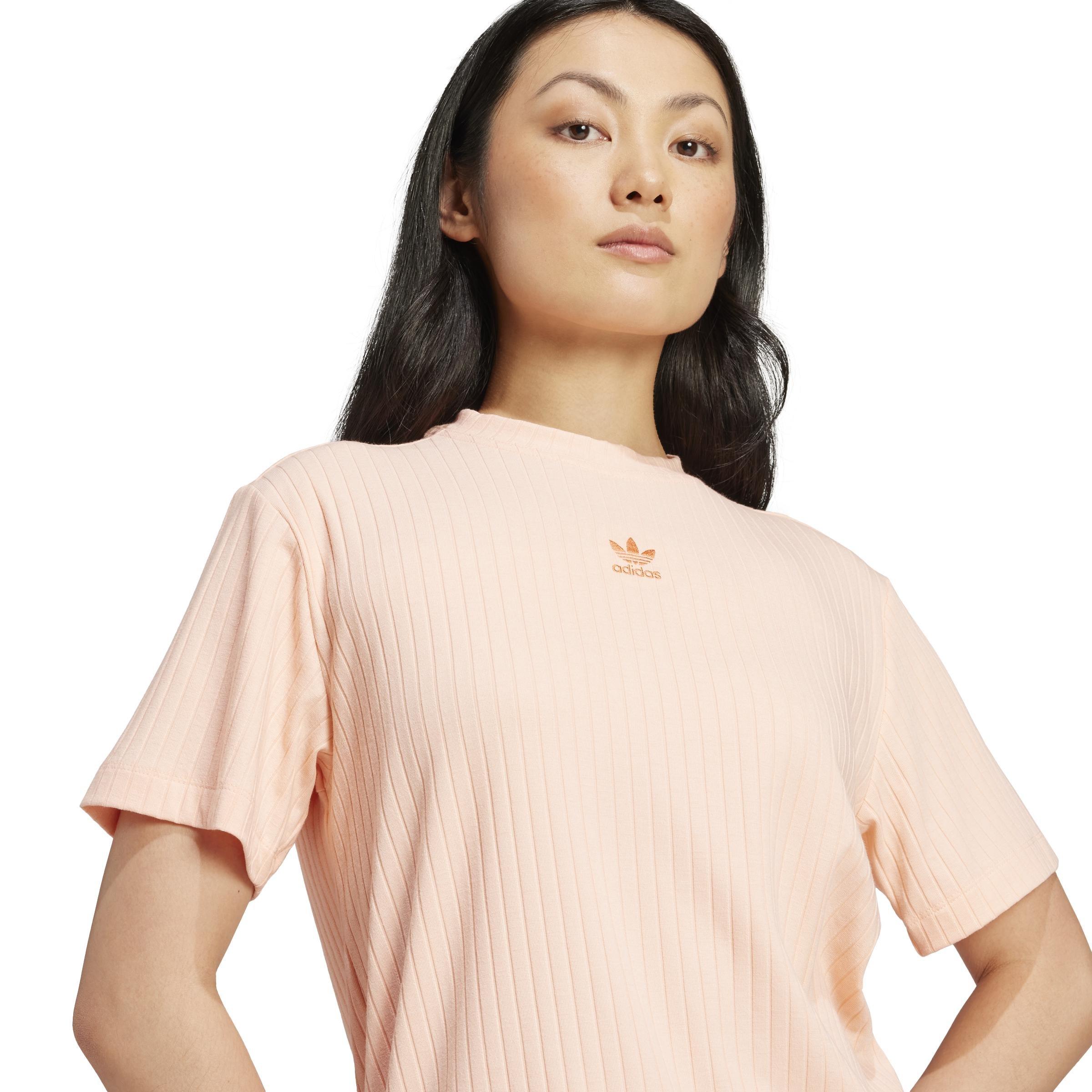 Essentials Wide Rib T-Shirt, Pink, A701_ONE, large image number 2